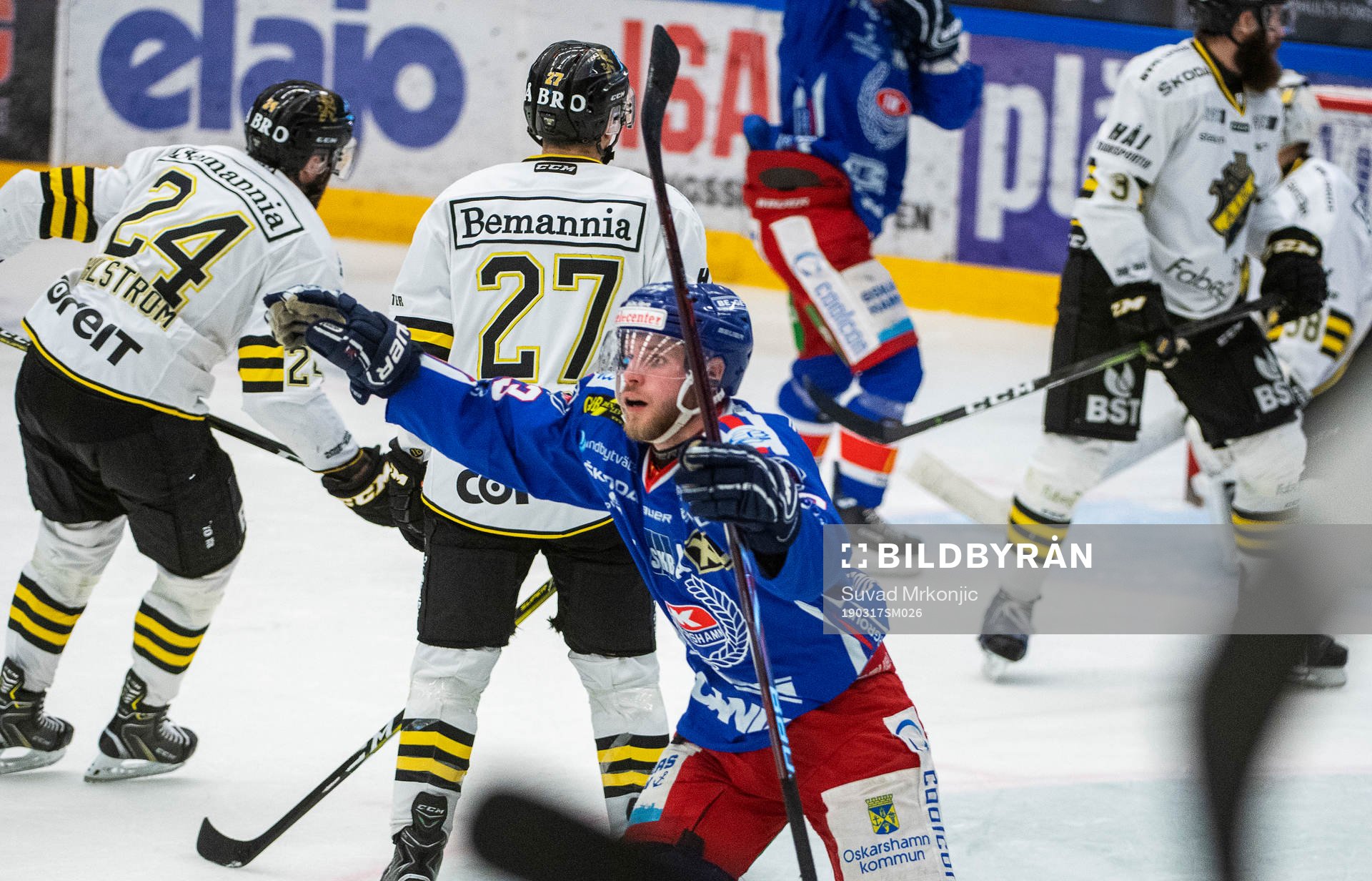 Oskarshamns Robin Söderqvist jublar