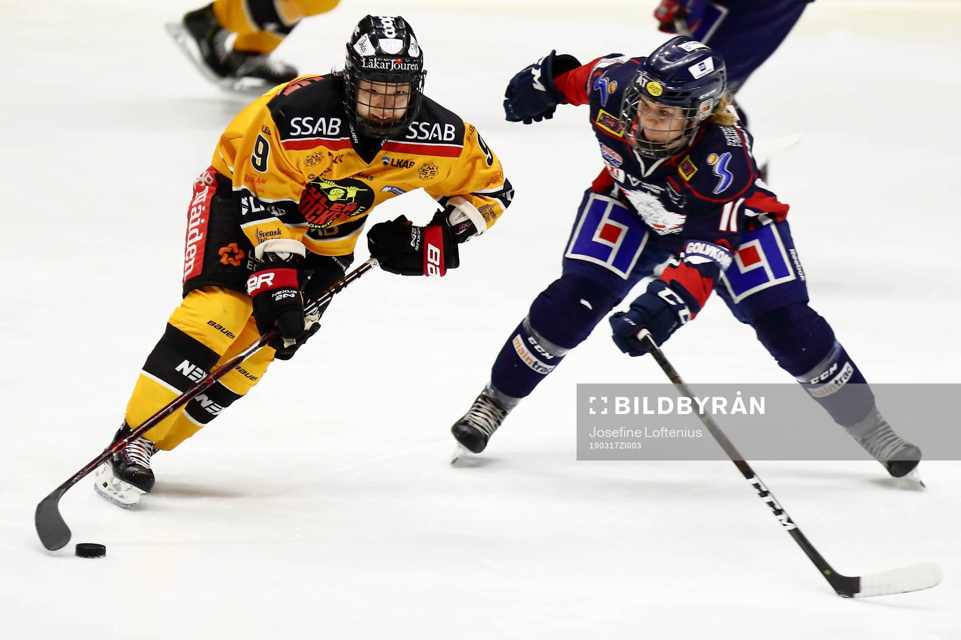Luleås Chiho Osawa och Linköpings Lene Tendenes