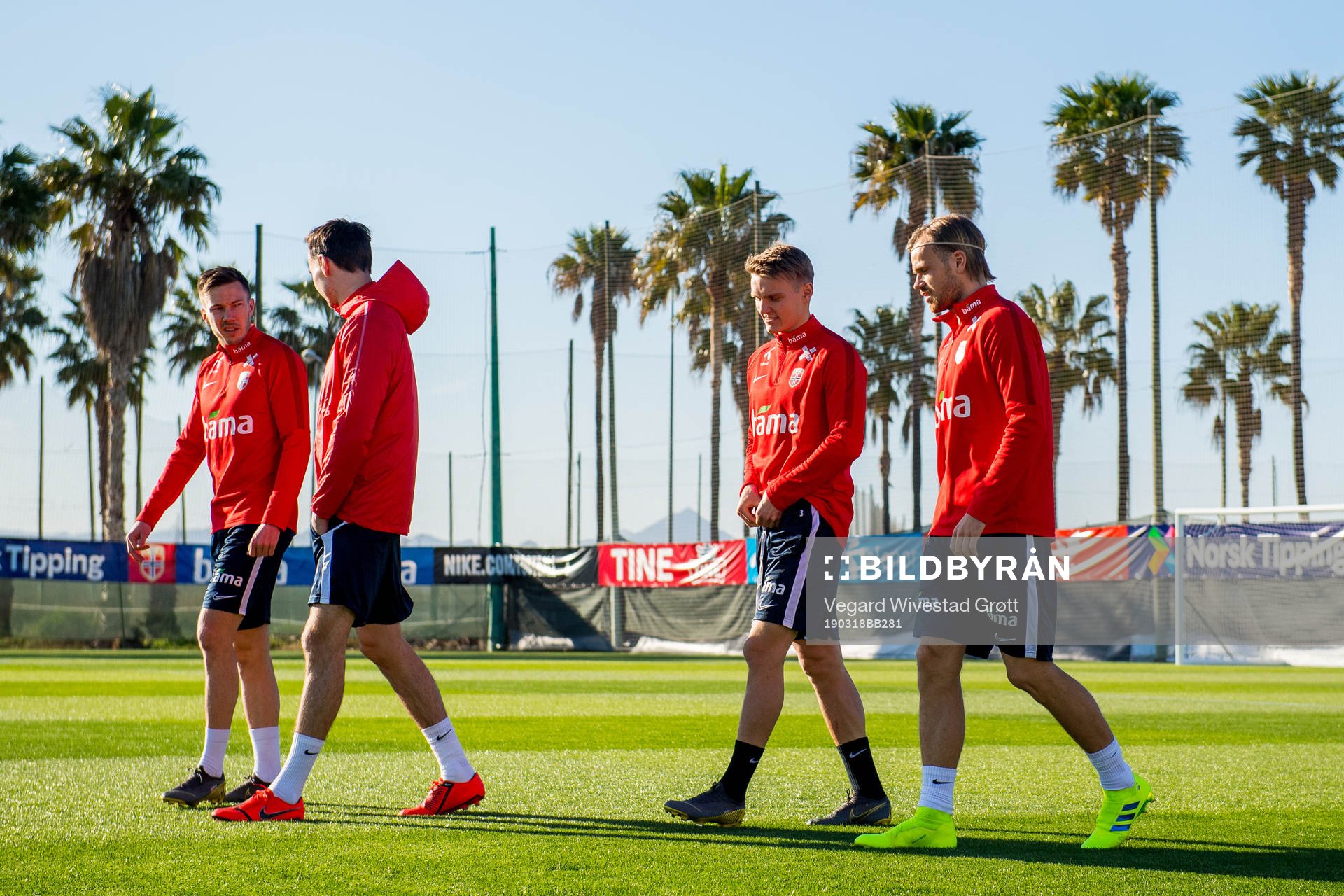 Martin Linnes, Ole Kristian Selnæs, Martin Ødegaard and
