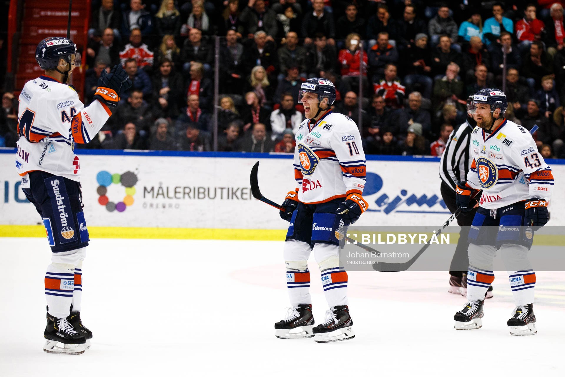 Växjös Peter Andersson , Kris Versteeg och Nichlas Hardt