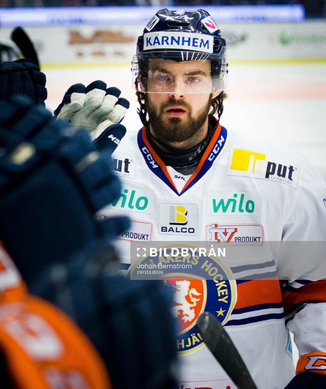 Växjös Roman Horak jublar vid 1-1 målet