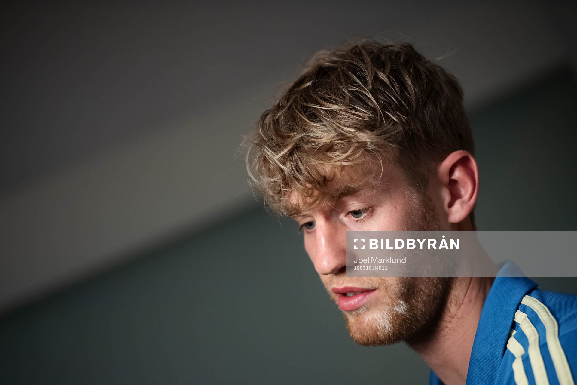 Filip Helander of the Swedish national football team at a