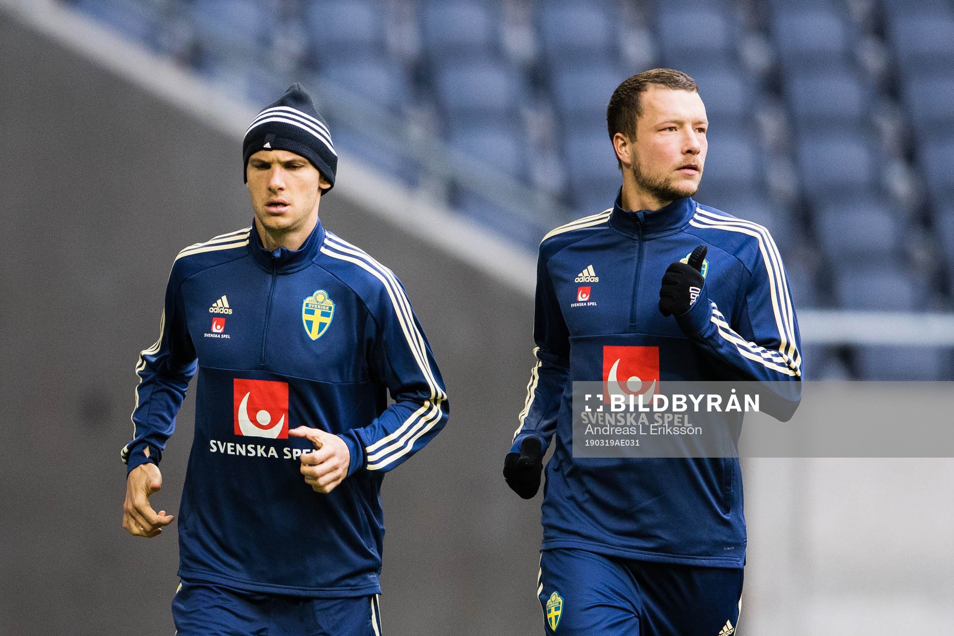 Albin Ekdal and Jakob Johansson of Sweden