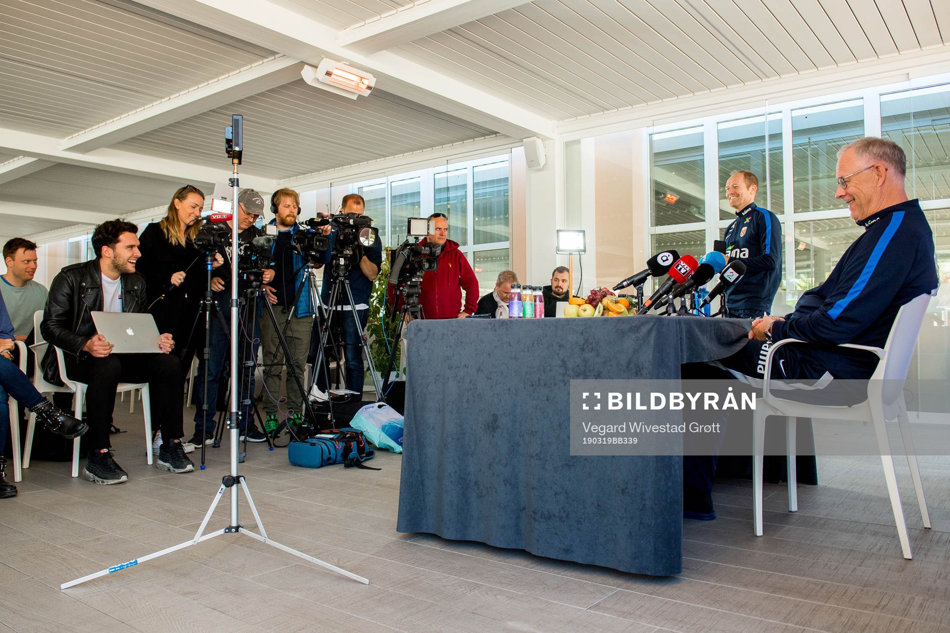 Lars Lagerbäck, head coach of Norway