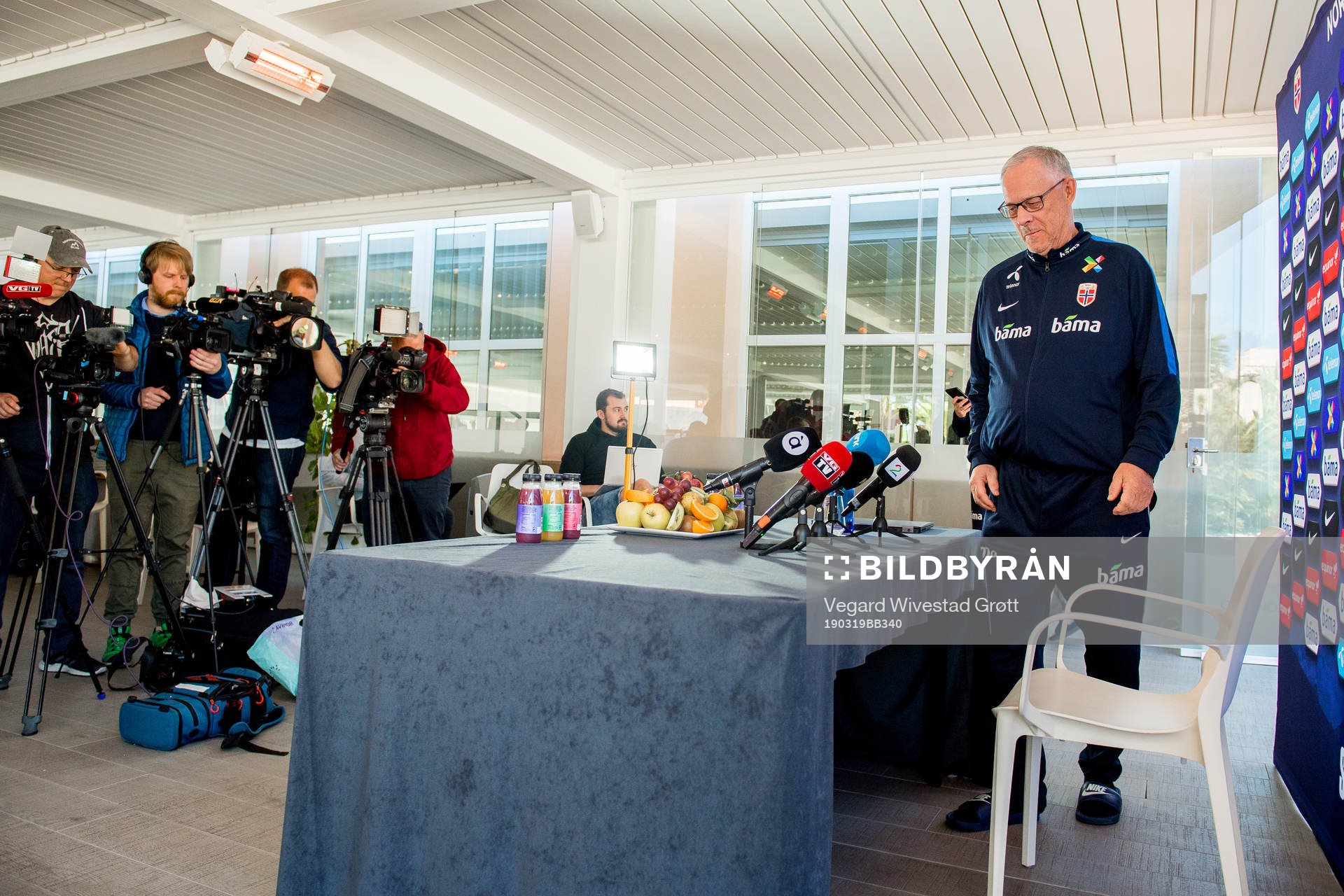 Lars Lagerbäck, head coach of Norway