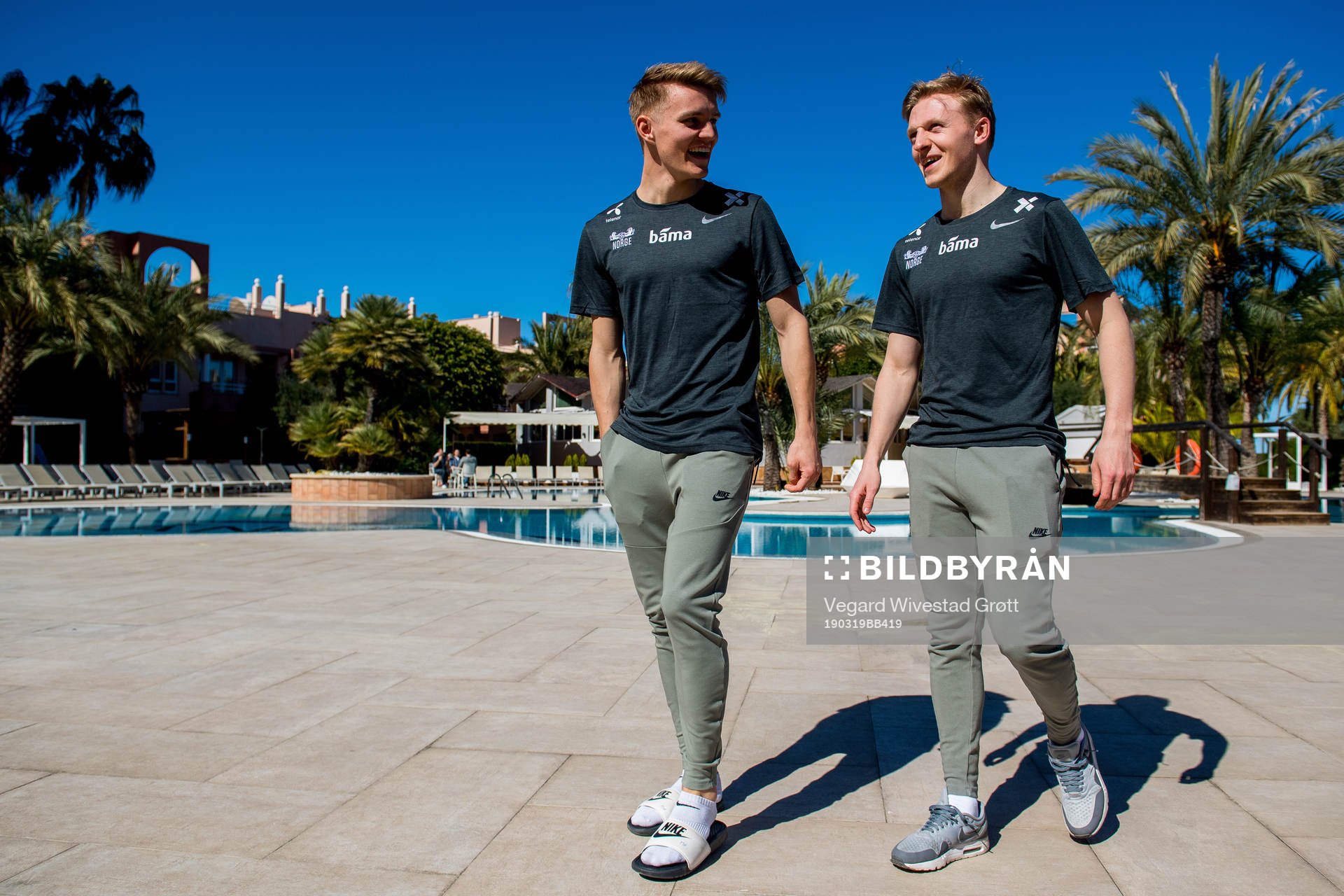 Martin Ødegaard and Mats Møller Dæhli of Norway
