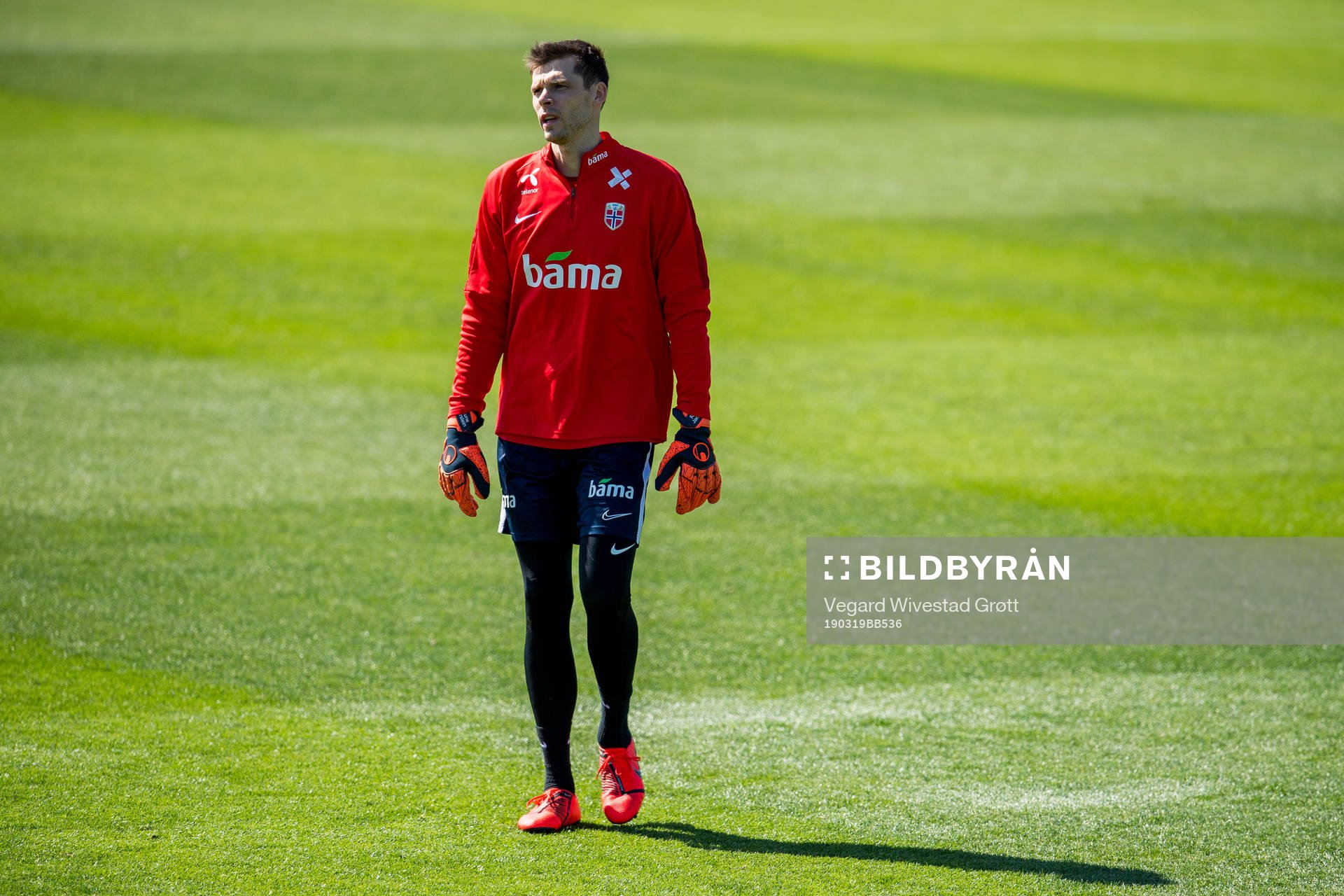 Goalkeeper Rune Almenning Jarstein of Norway