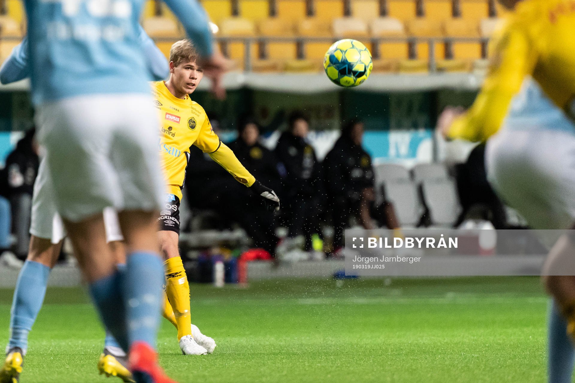Elfsborgs Anton Thorsson under fotbollsmatchen i U21 Allsvenskan mellan Elfsborg - Malmö FF den 19 mars 2019 i Borås.