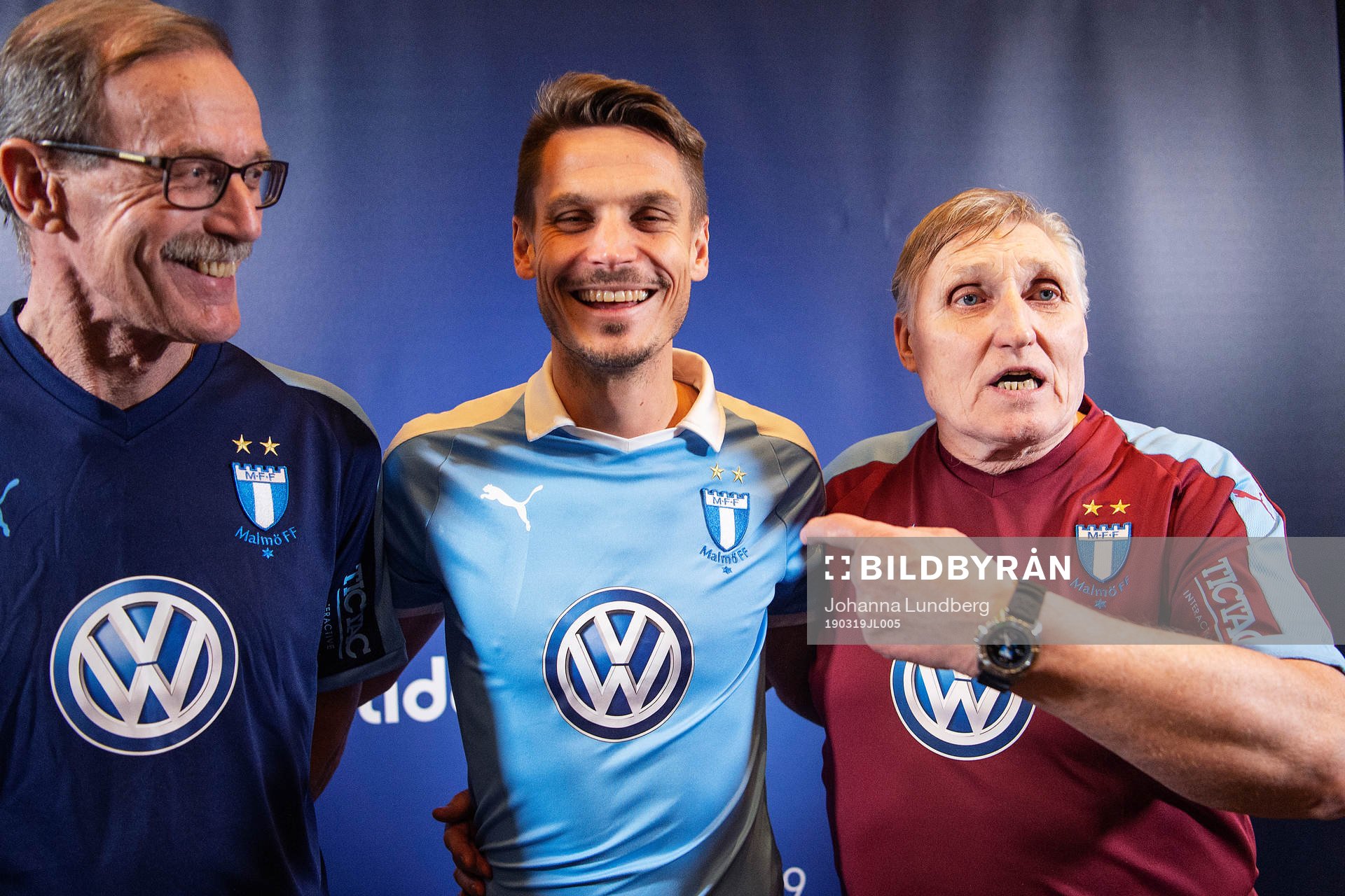 Staffan Tapper, Markus Rosenberg och Anders Ljungberg
