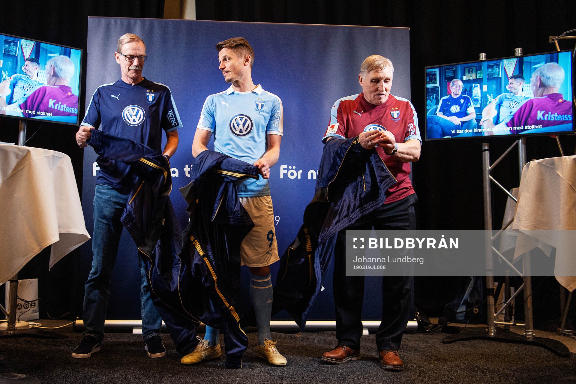 Staffan Tapper, Markus Rosenberg och Anders Ljungberg