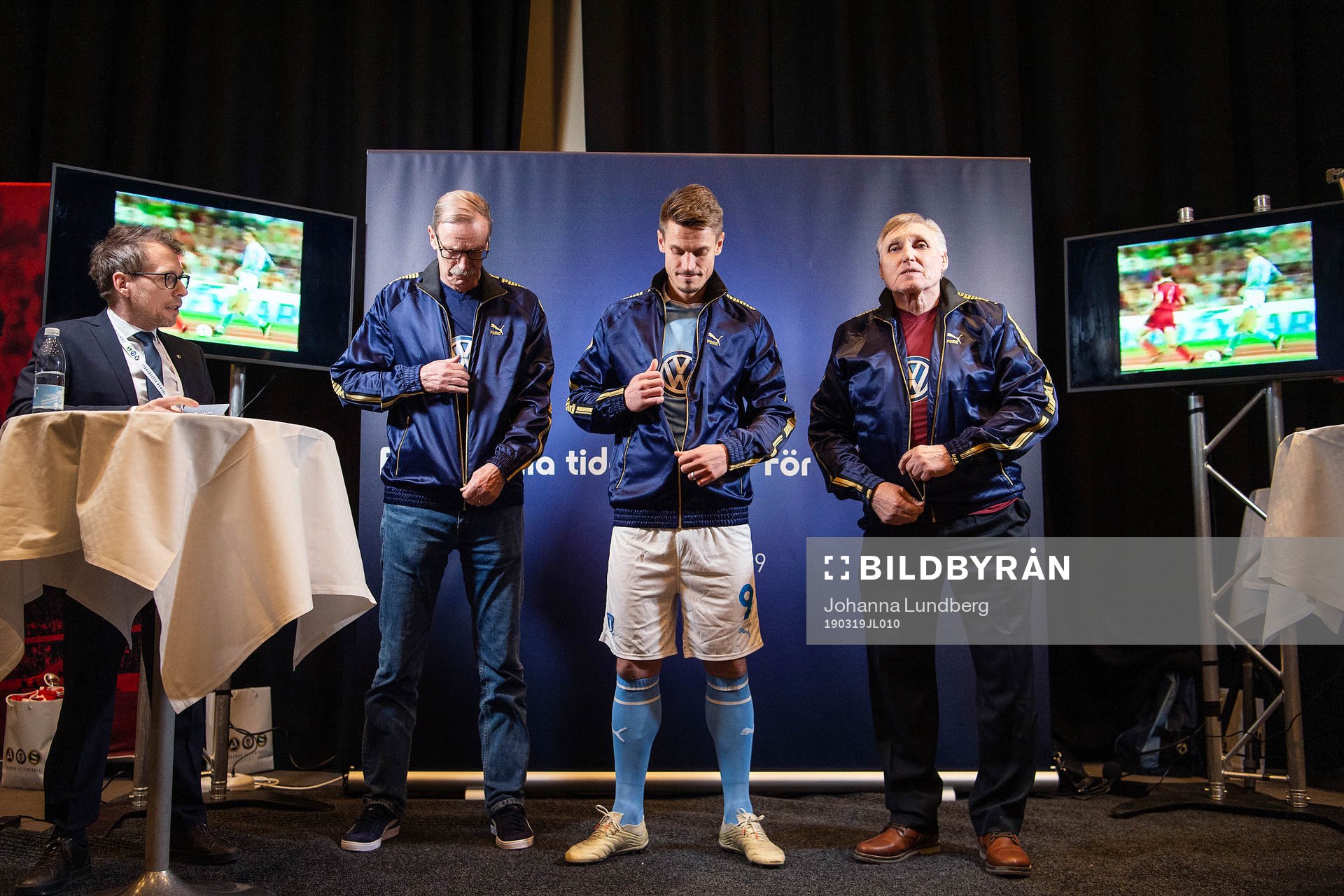 Staffan Tapper, Markus Rosenberg och Anders Ljungberg