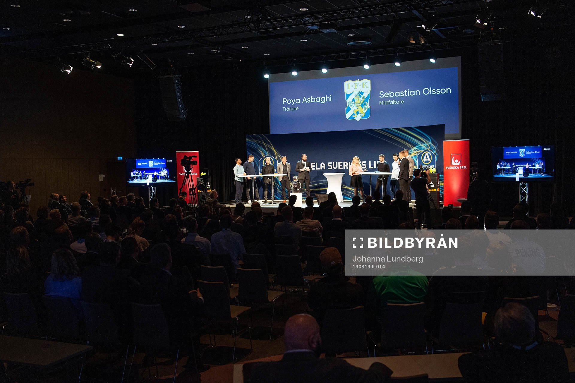 Vy över fotbollsallsvenskans upptaktsträff