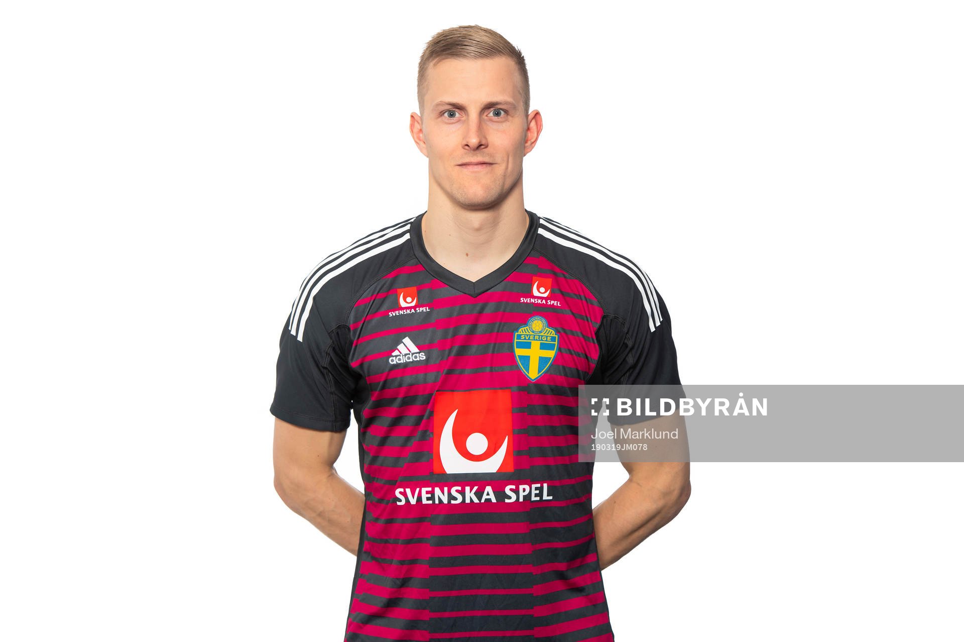 Karl-Johan Johnsson of the Swedish national football team