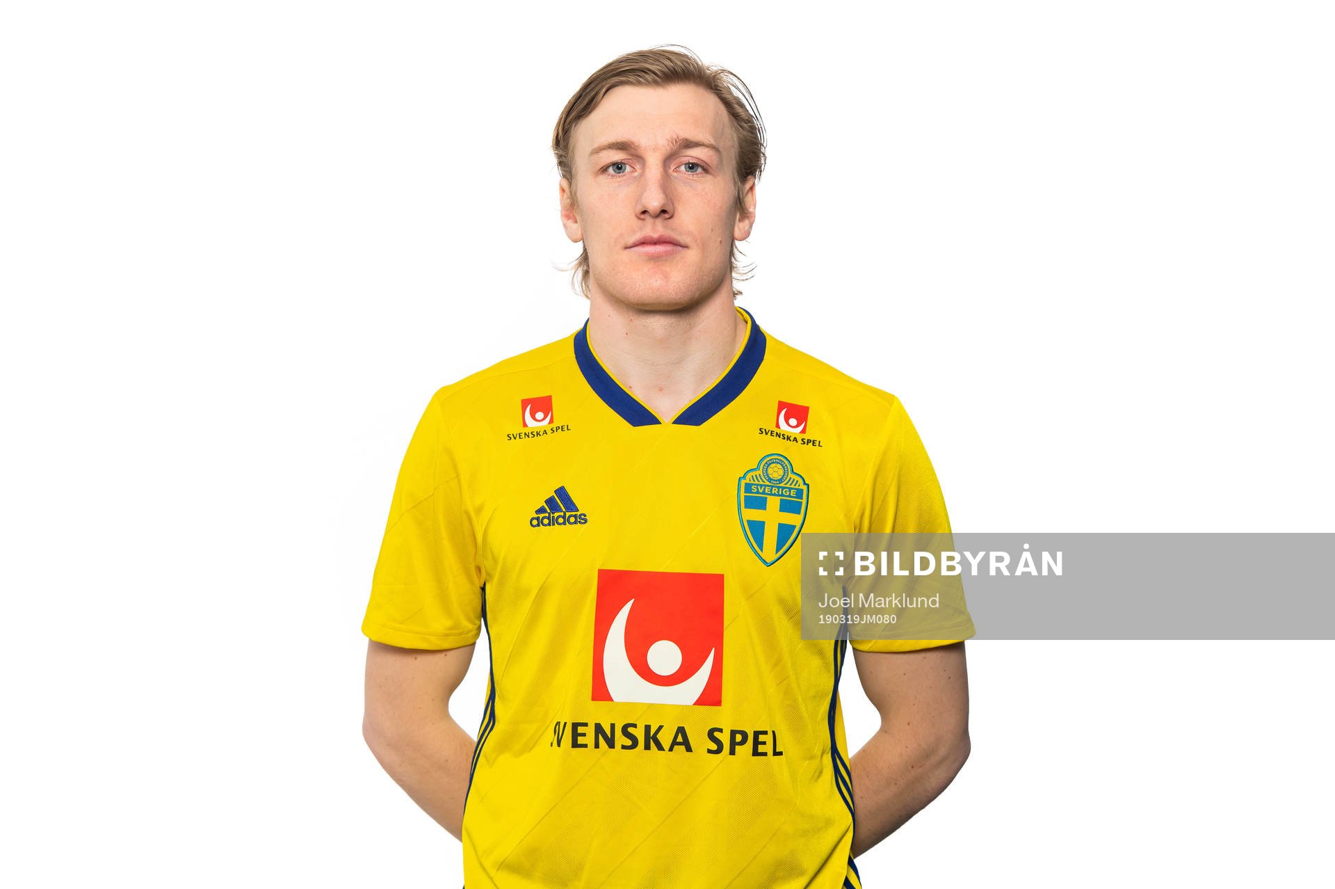 Emil Forsberg of the Swedish national football team poses
