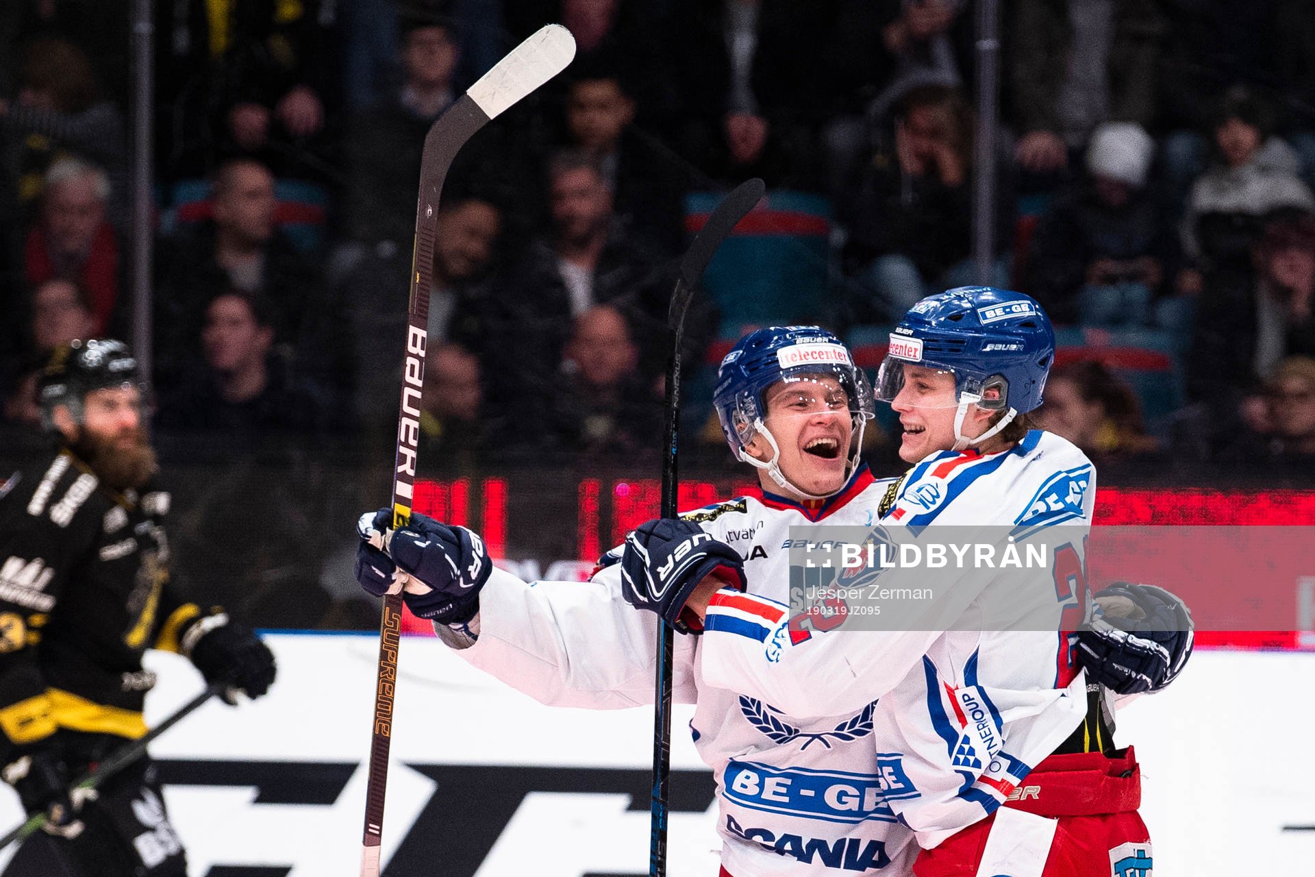 Oskarshamns Filiph Engsund   (v) och John Dahlström (h)