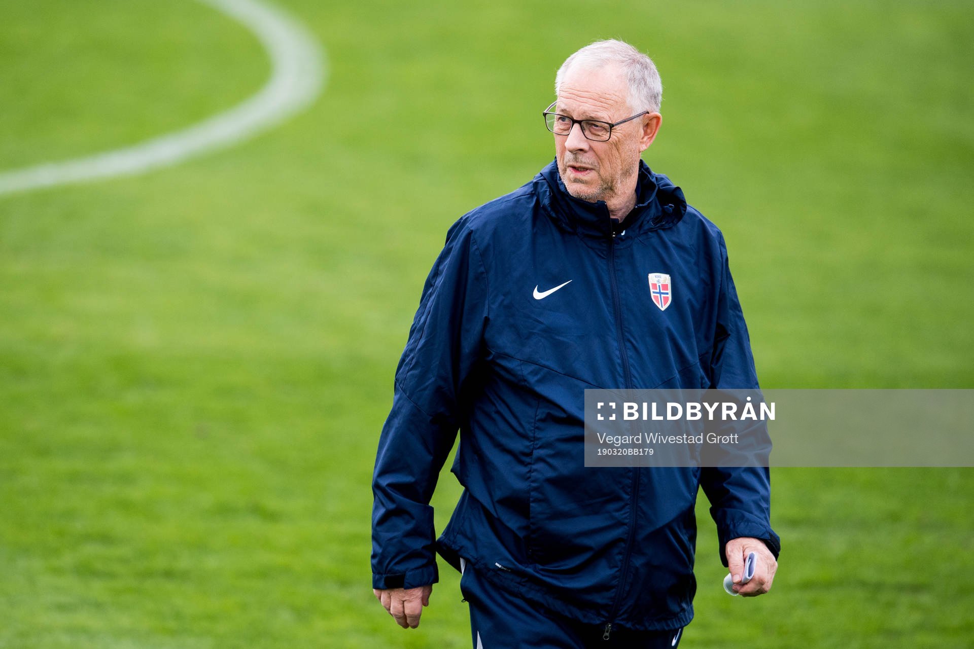 Lars Lagerbäck, head coach of Norway