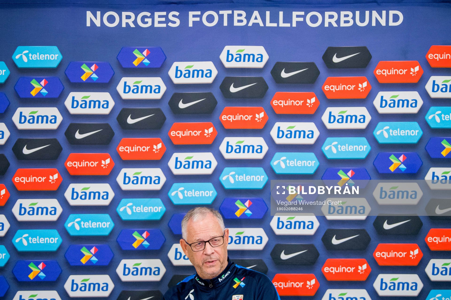 Lars Lagerbäck, head coach of Norway