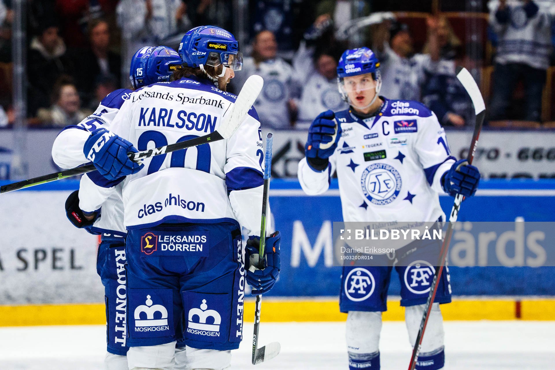Leksands Johan Porsberger och Mattias Karlsson jublar