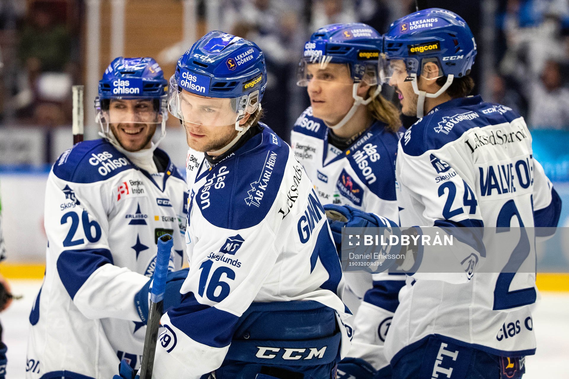 Leksands Daniel Gunnarsson jublar