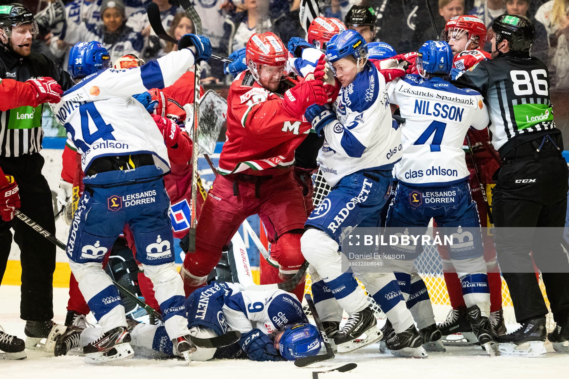 Modos Magnus Häggström och Leksands Lukas Enqvist och