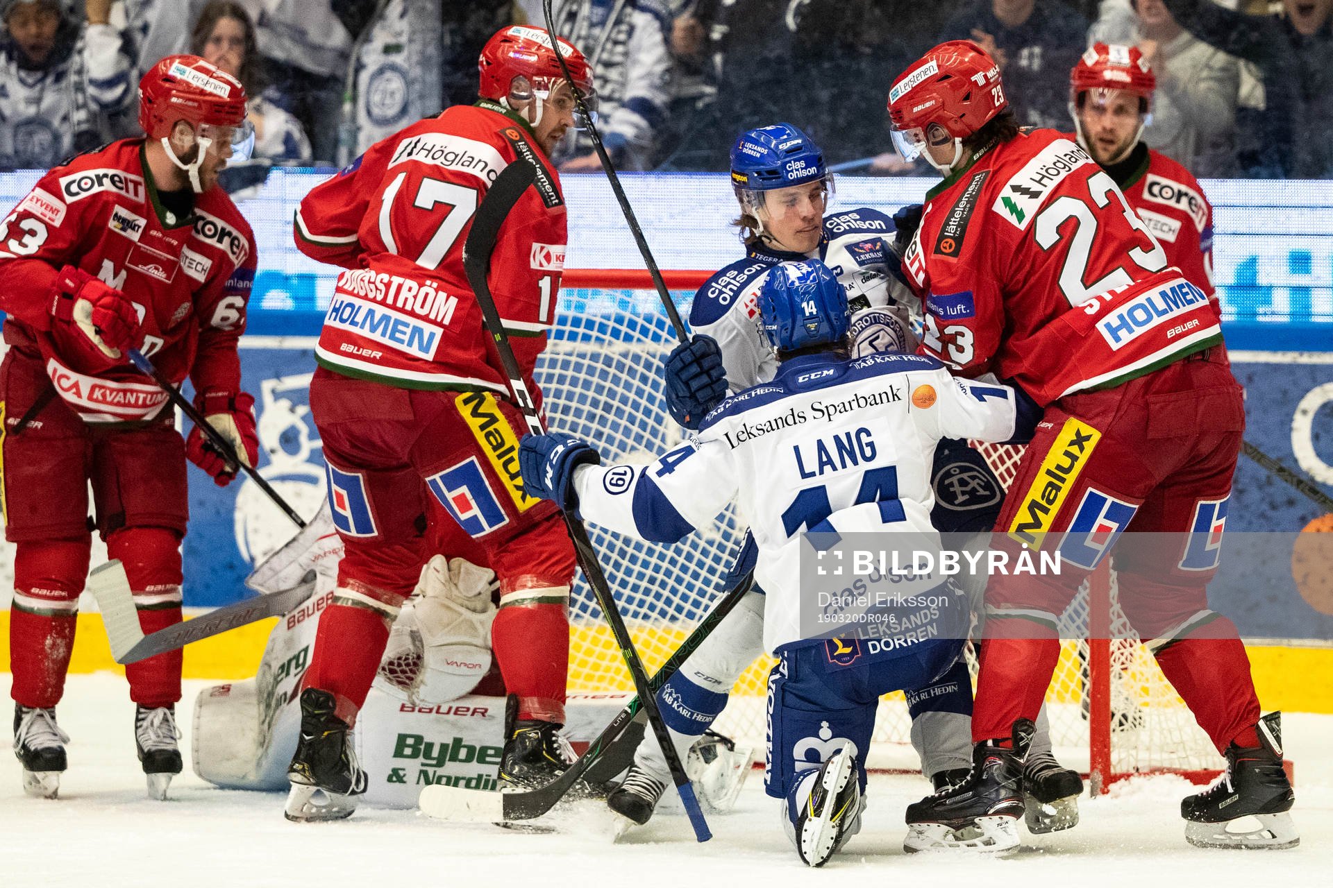 Leksands Oskar Lang jublar