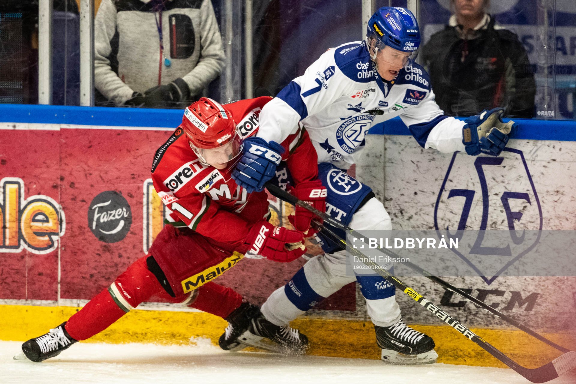 Modos Oscar Hedman och Leksands Lucas Nordsäter