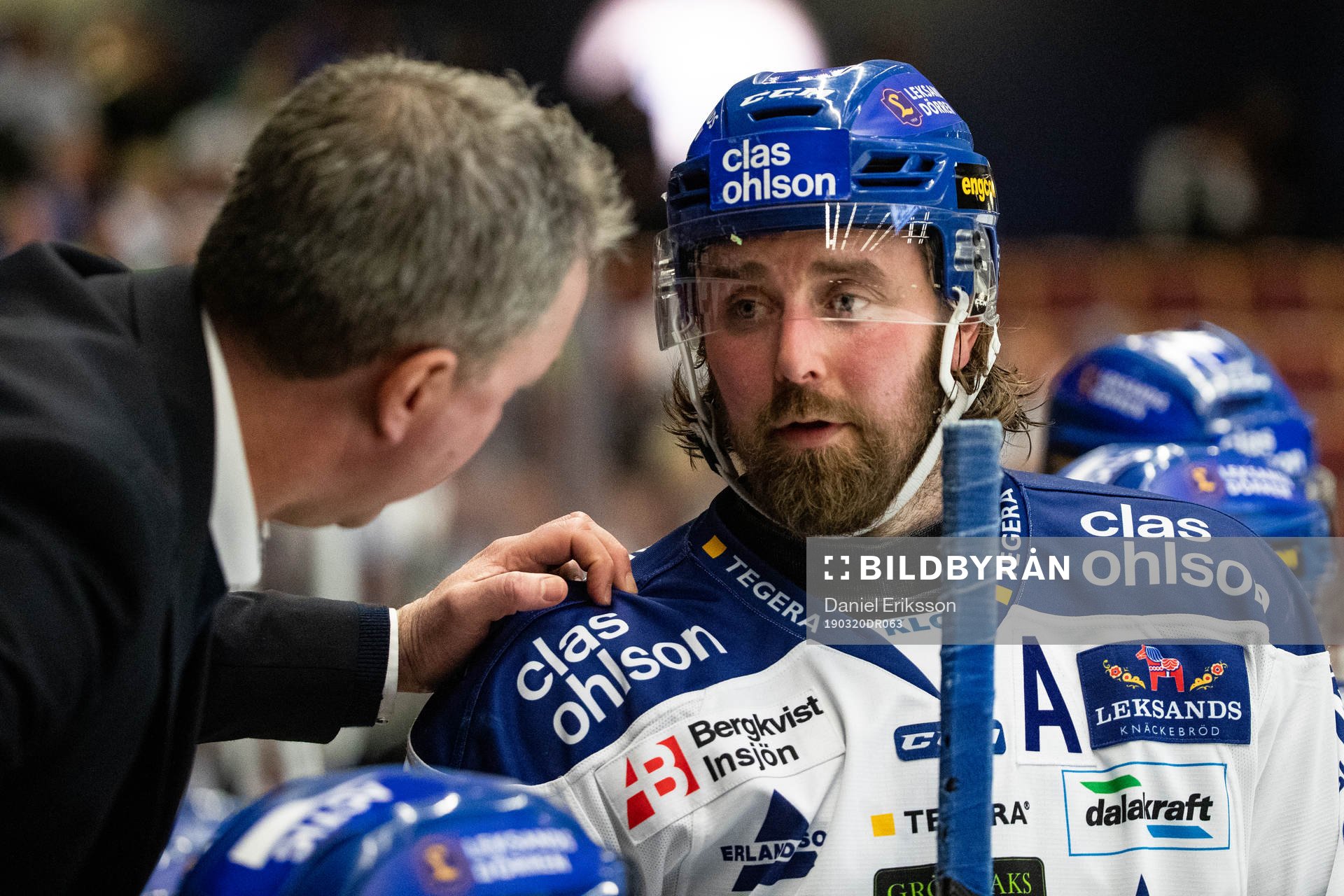 Leksands assisterande tränare Jens Nielsen och Leksands