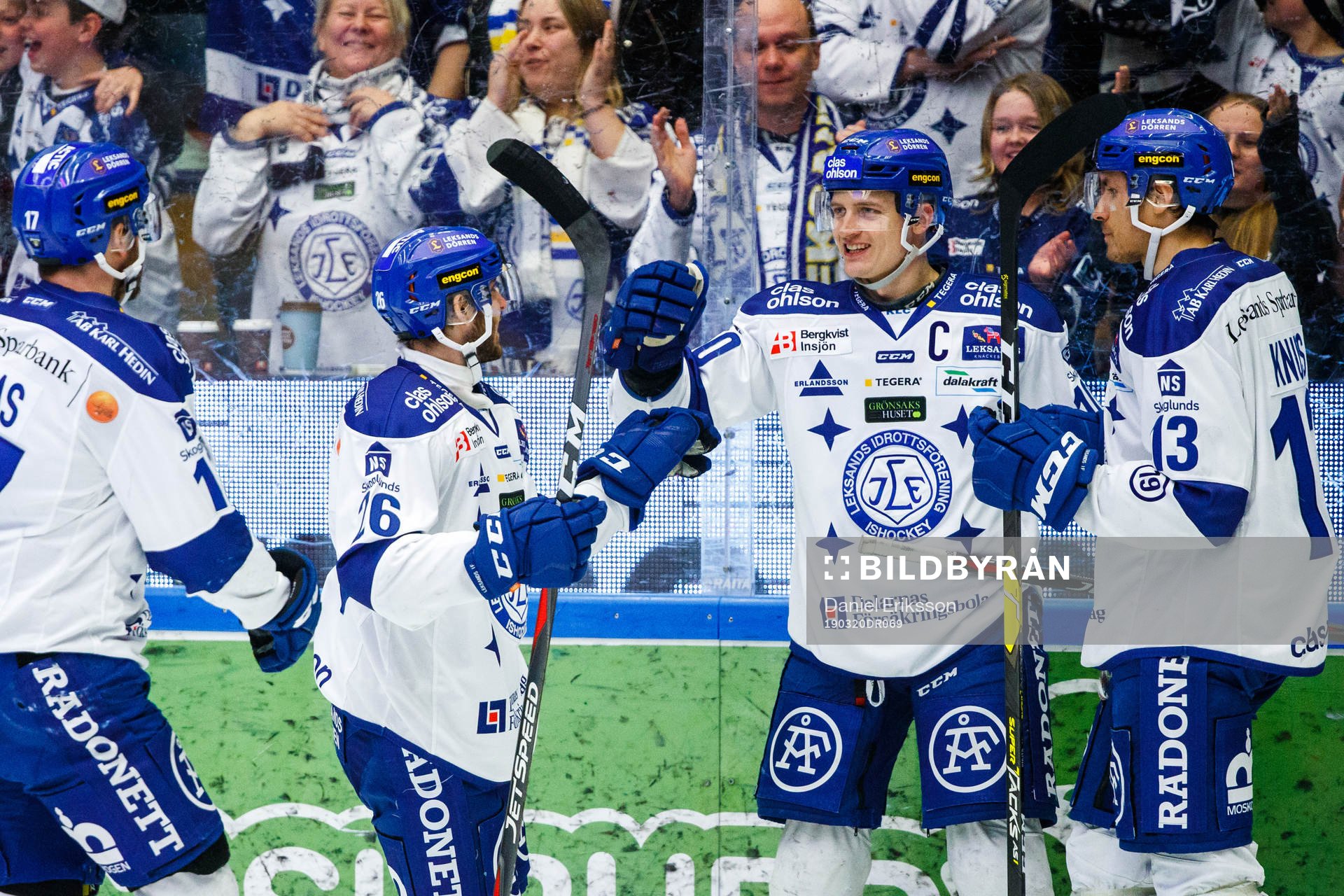 Leksands Jesper Ollas, Kevin Schulze , Martin Karlsson och