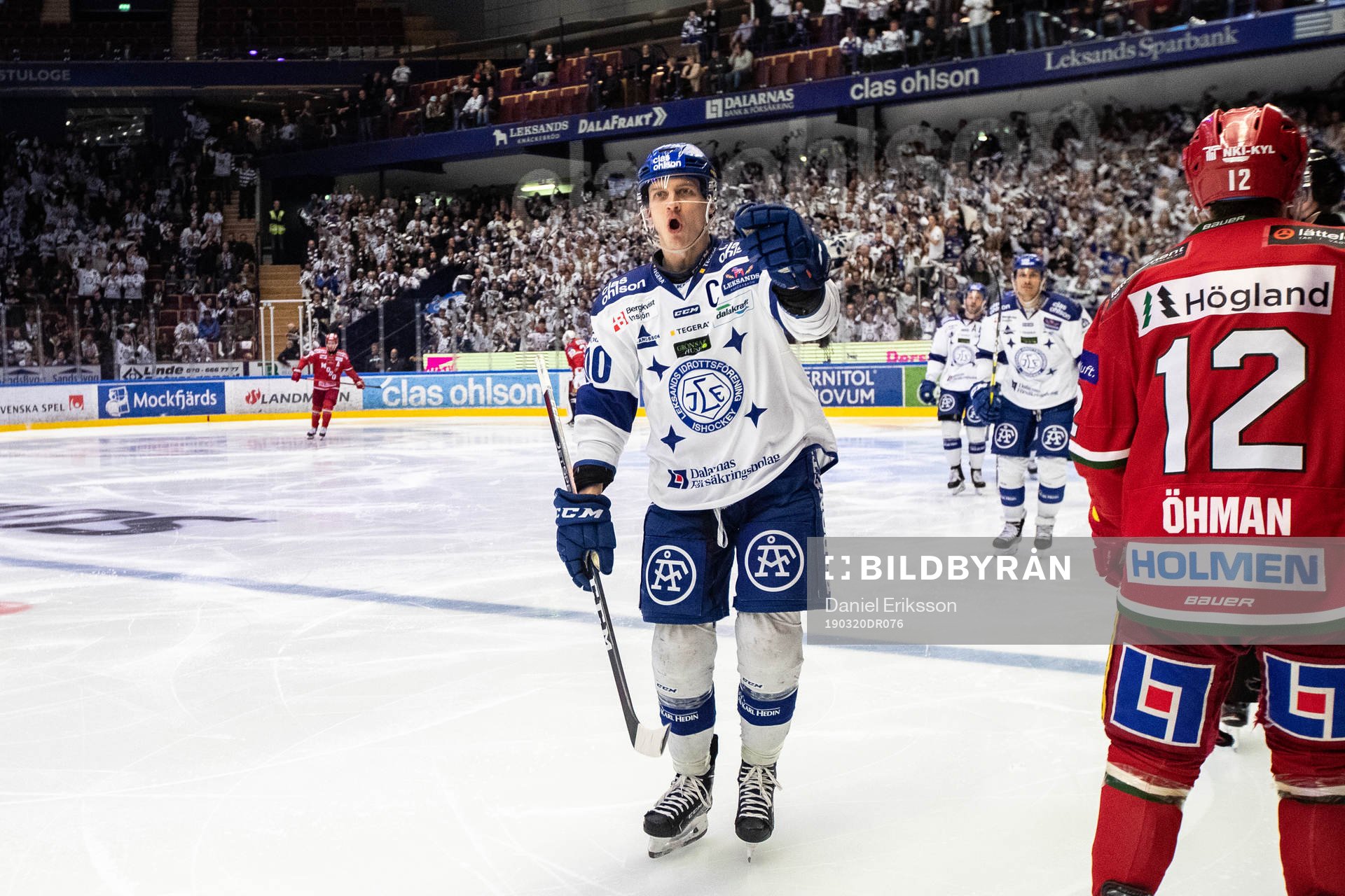 Leksands Martin Karlsson   jublar