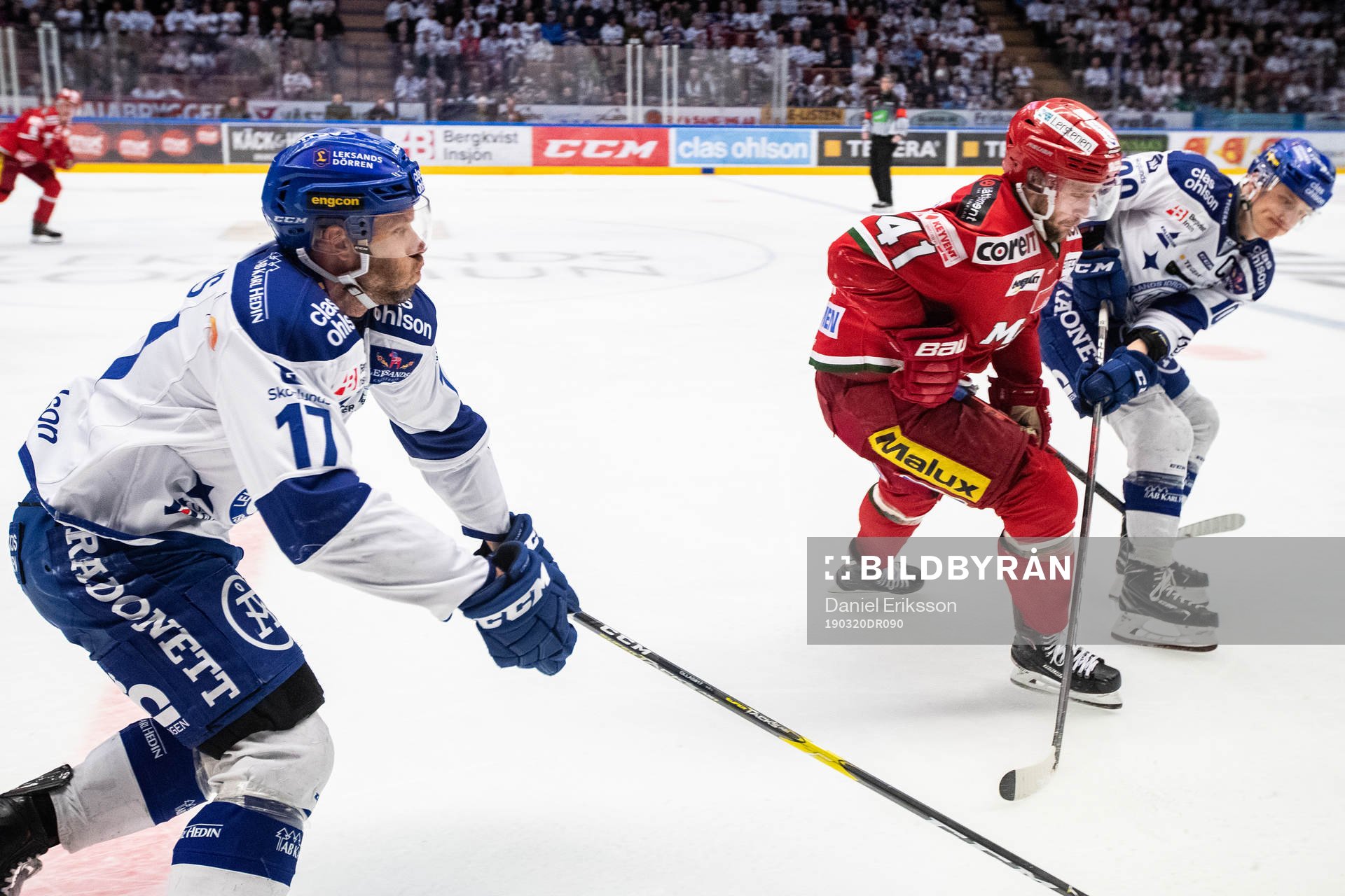 Leksands Jesper Ollas och Martin Karlsson   och Modos Oscar
