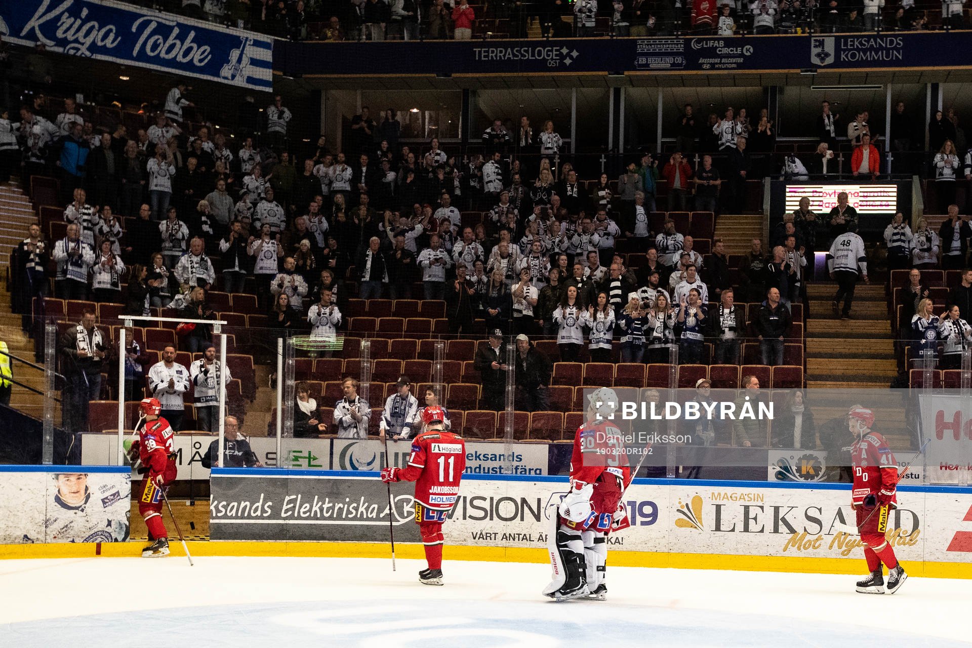 Modos Tobias Enström och Kristian Jakobsson och målvakt