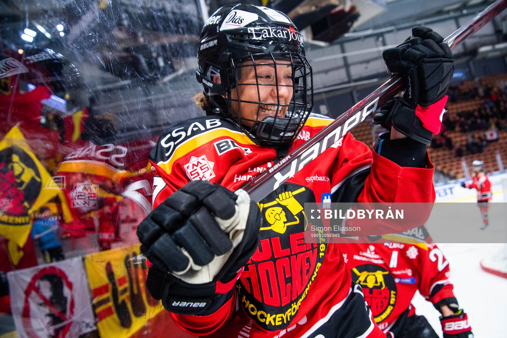 Luleås Rebecca Stenberg jublar