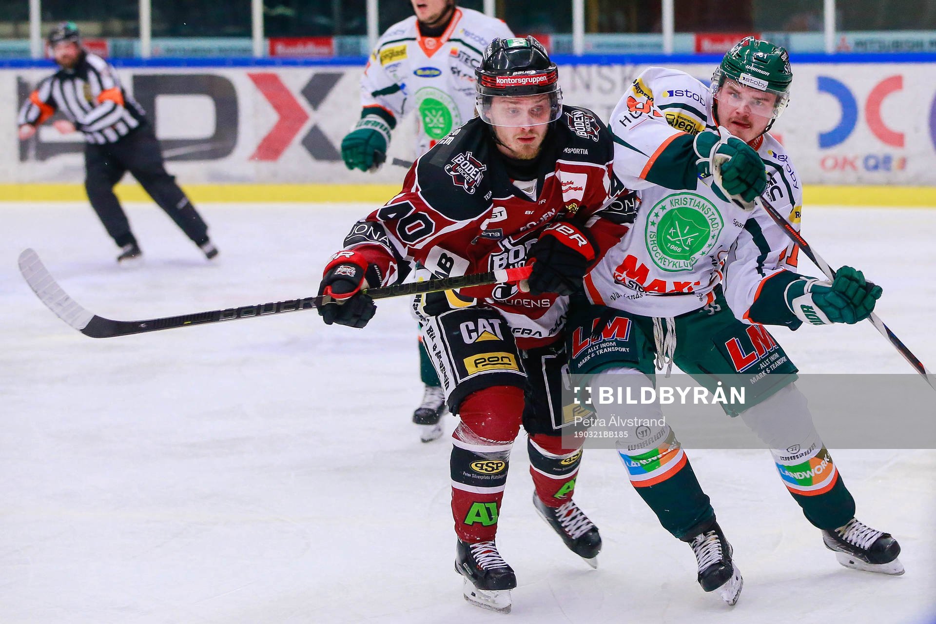 Bodens Jesper Ylivainio och Kristianstads Malte Sjögren