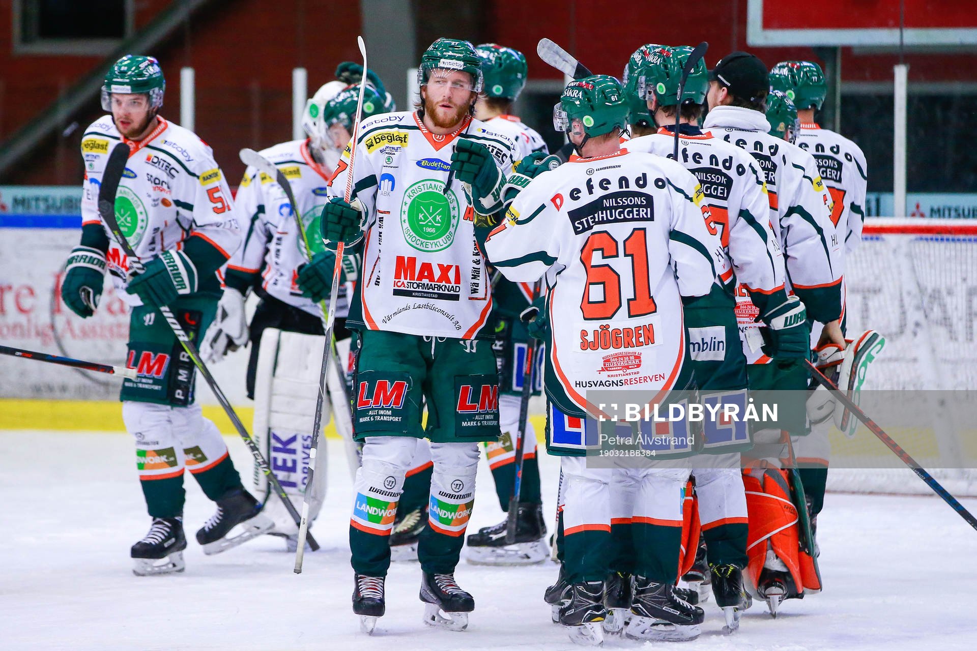 Kristianstads spelare jublar