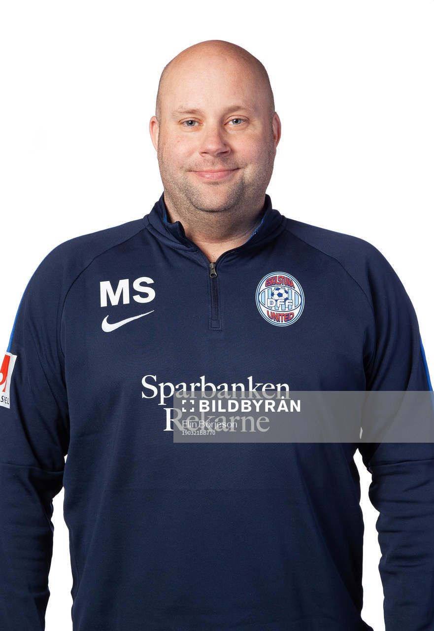 Eskilstunas assisterande tränare Martin Skogman poserar för ett porträtt den 21 mars 2019 i Eskilstuna.