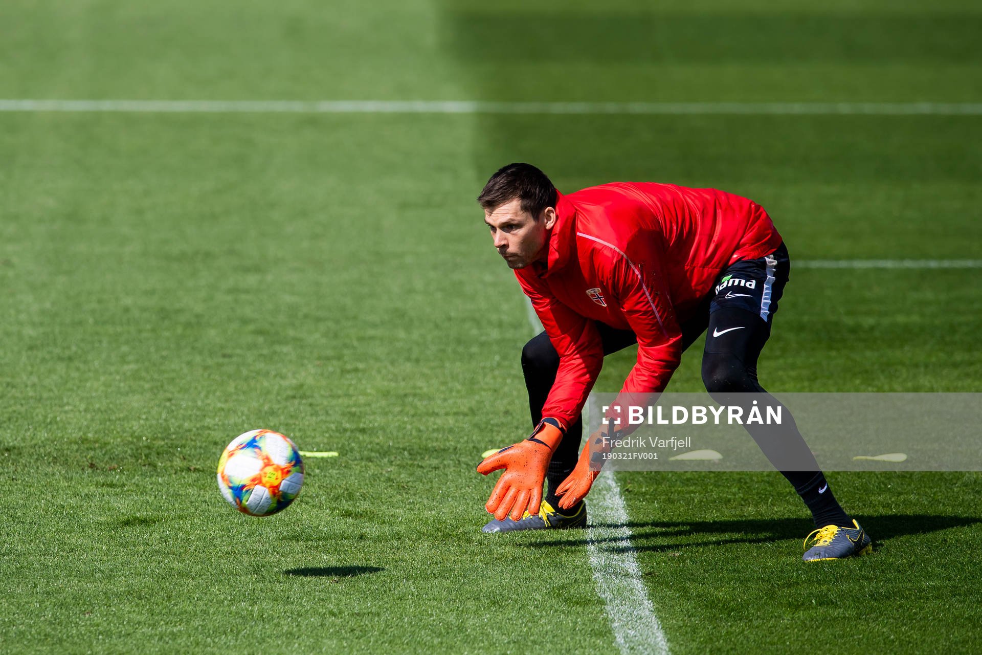 Goalkeeper Rune Almenning Jarstein of Norway