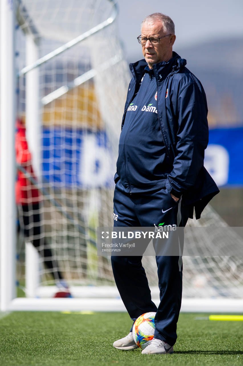 Lars Lagerbäck, head coach of Norway