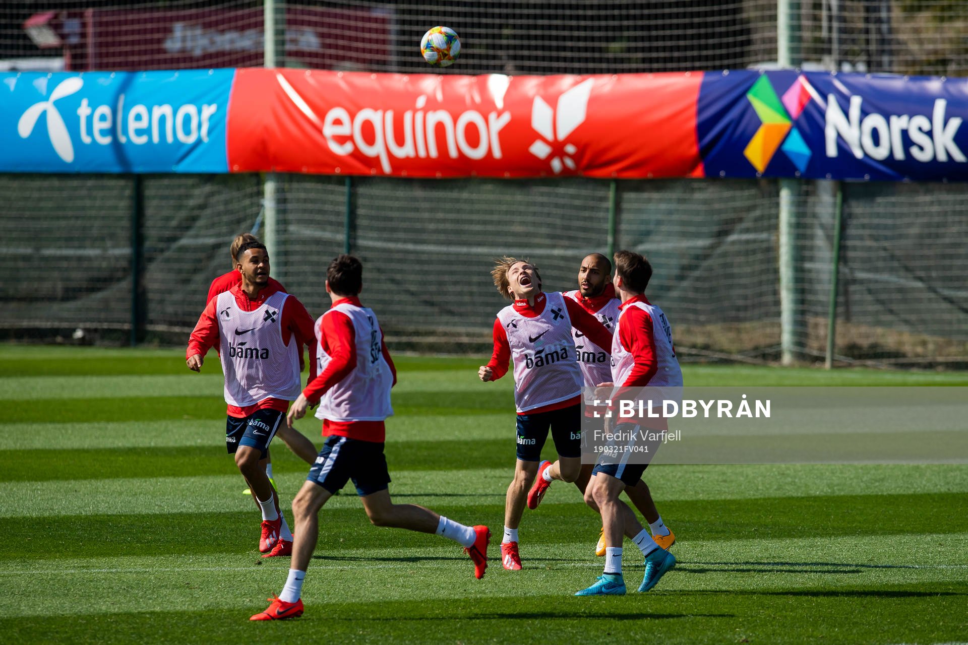 Joshua King and Jonas Svensson of Norway