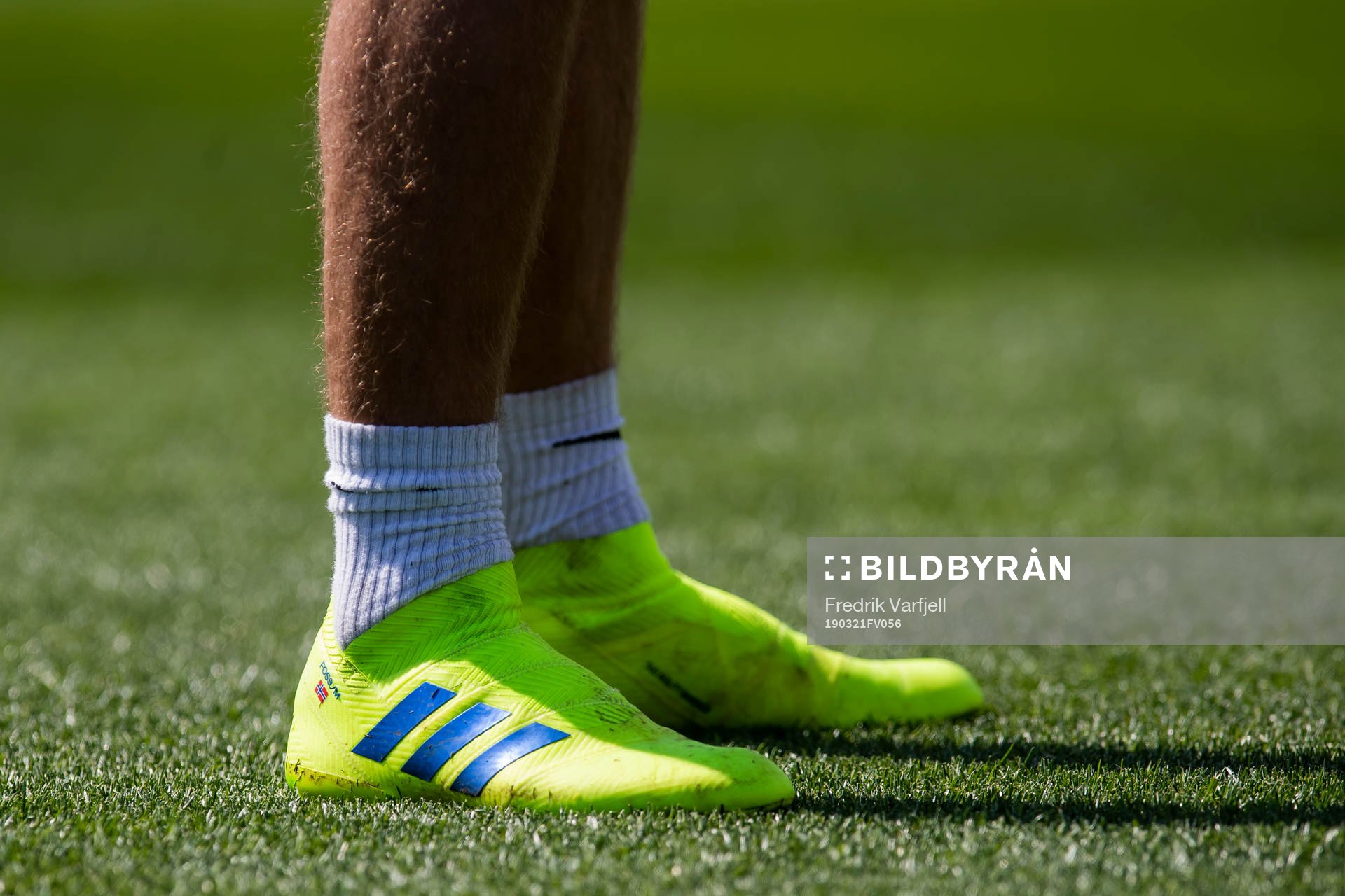 The shoes of Iver Fossum of Norway
