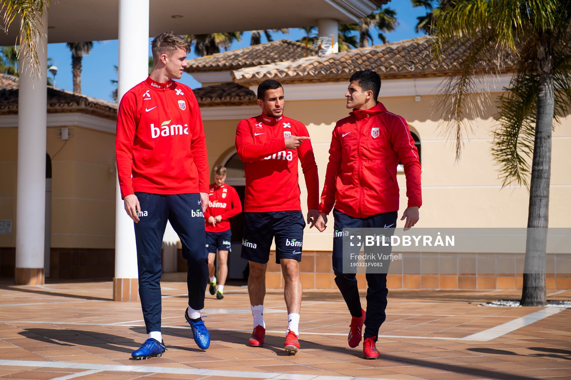 Kristoffer Ajer, Omar Elabdellaoui and Tarik Elyounoussi of