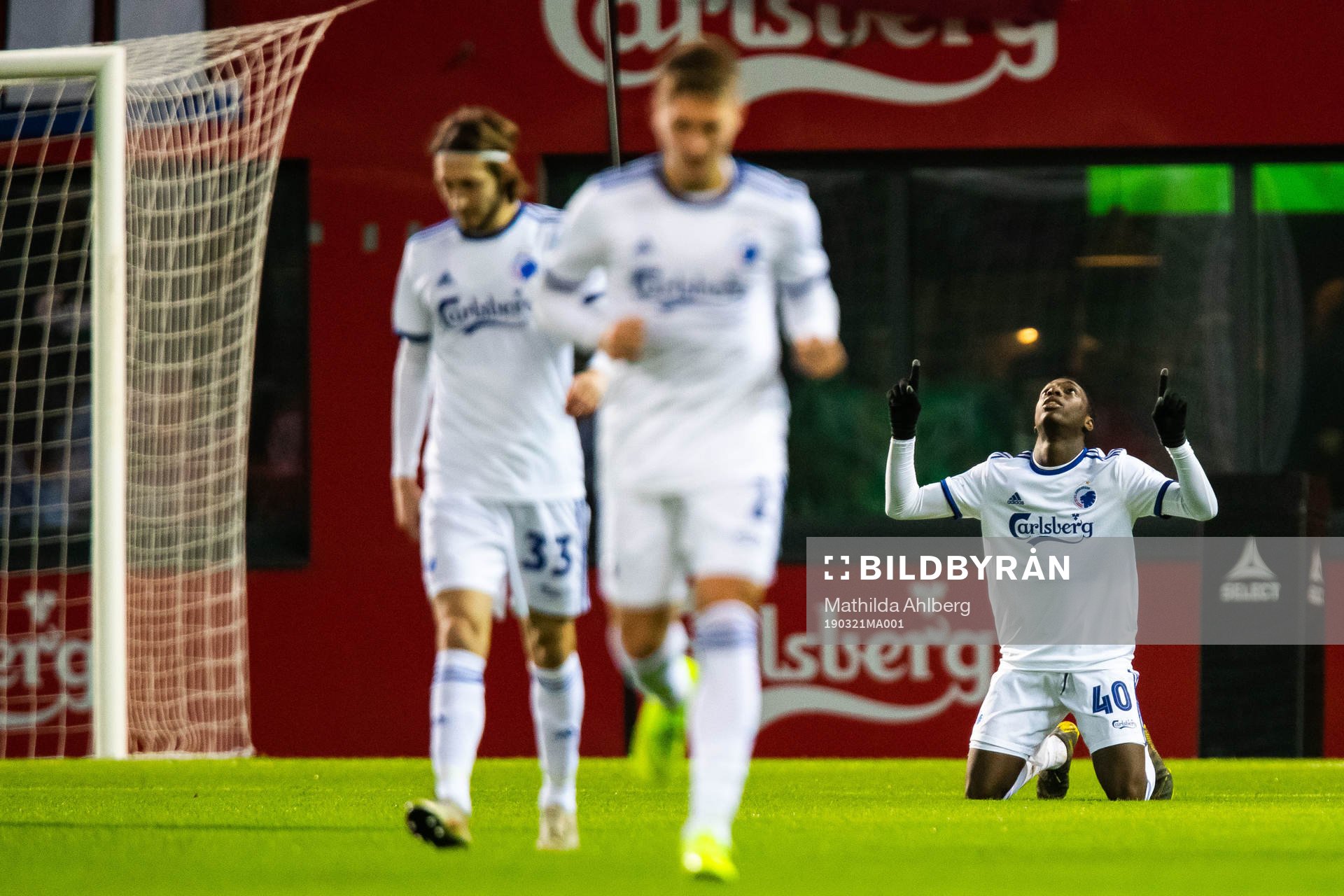 FC Köpenhamns Mohamed Daramy jublar