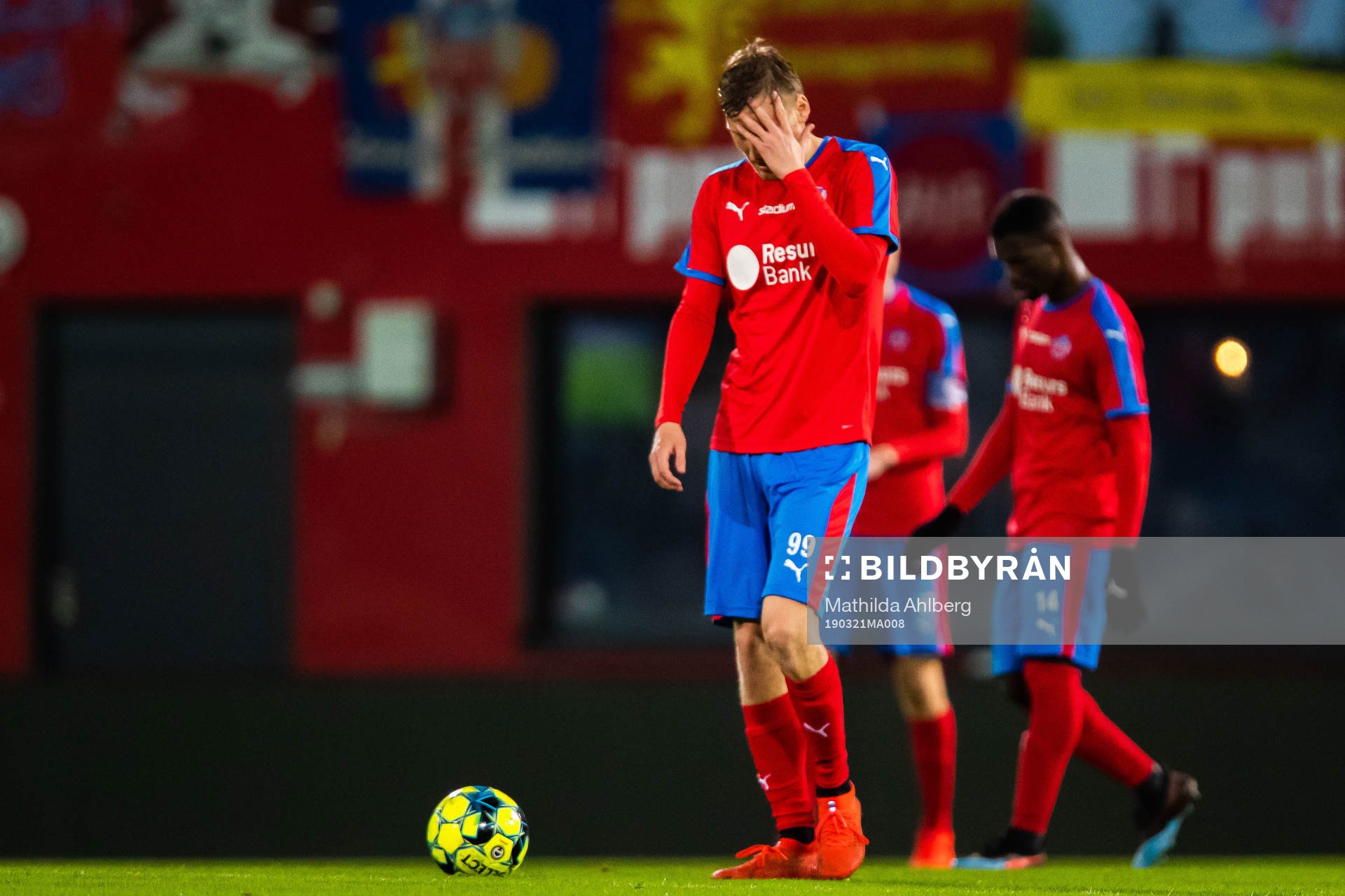 Helsingborgs Andri Bjarnason deppar