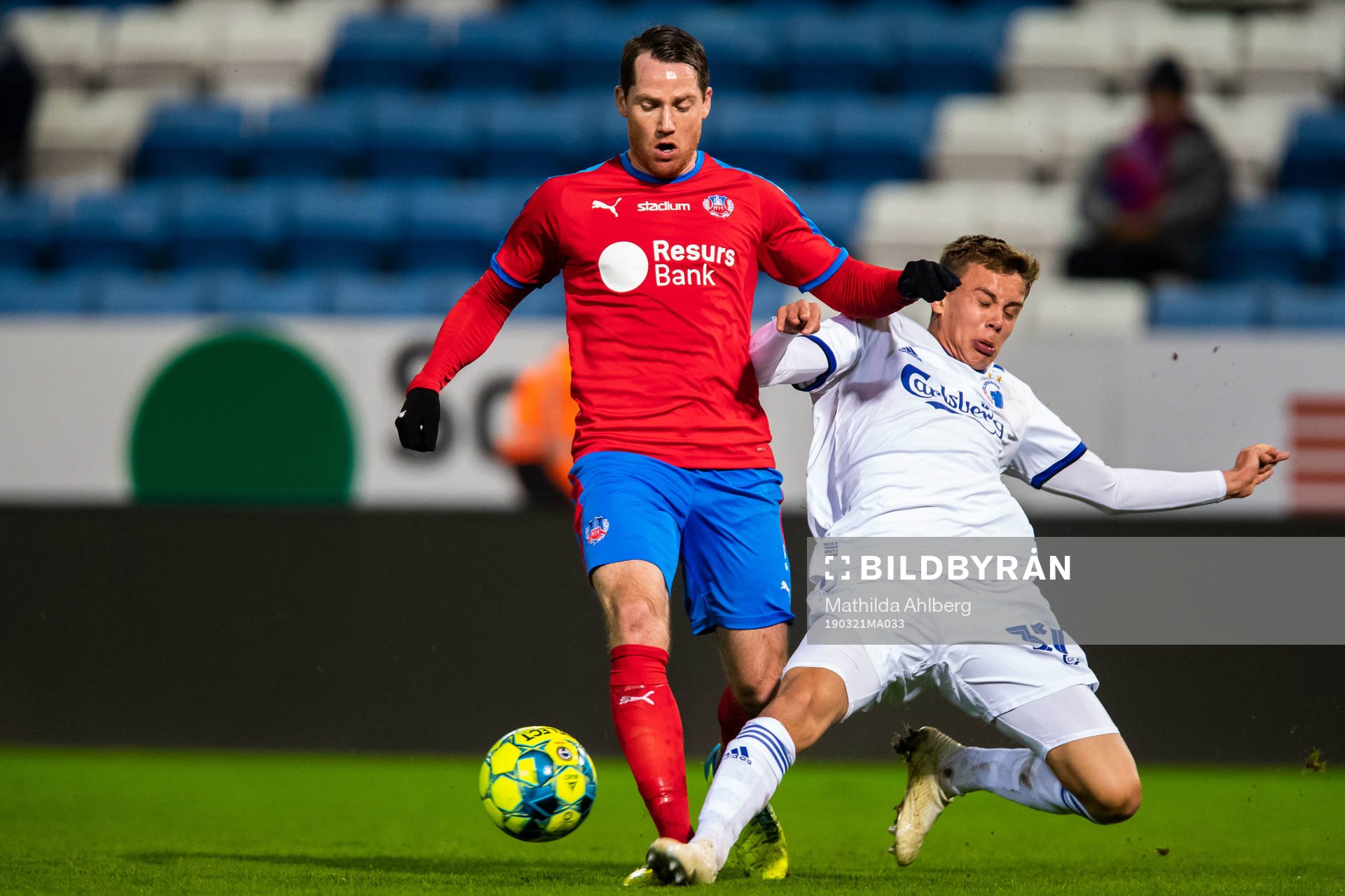 Helsingborgs Johan Persson och FC Köpenhamns Ludvig