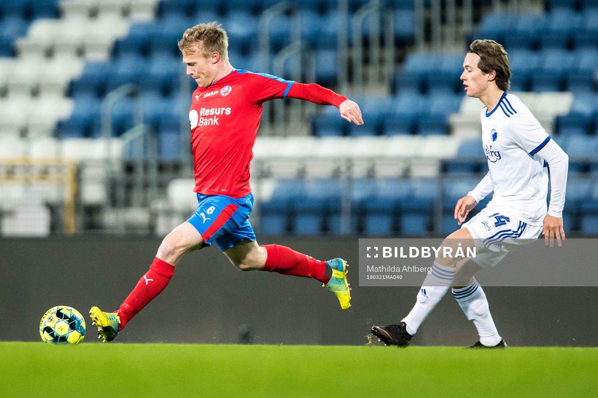 Helsingborgs Andreas Landgren och FC Köpenhamns Robert