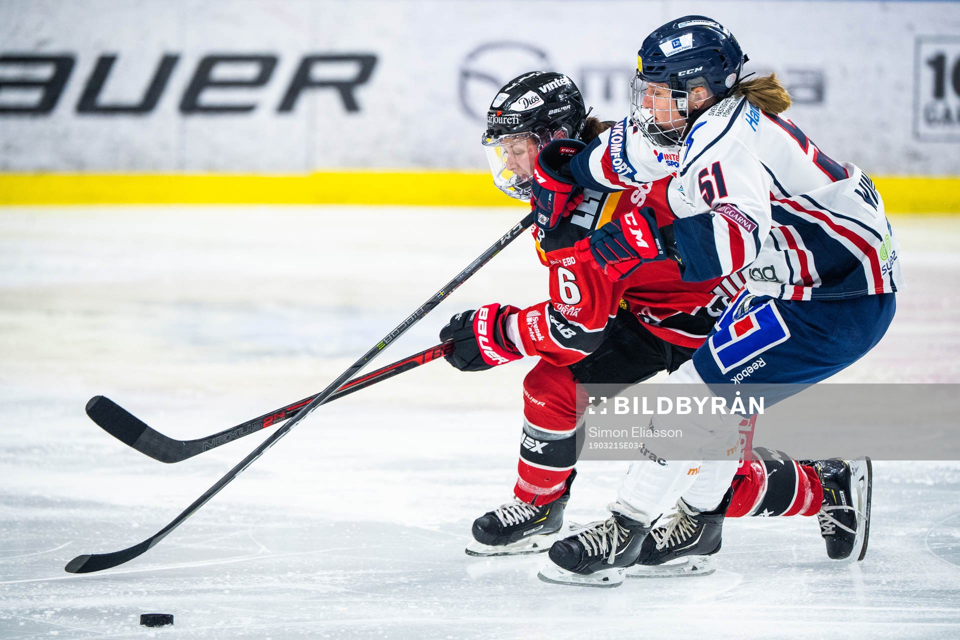 Luleås Jenni Hiirikoski och Linköpings Pernilla Winberg
