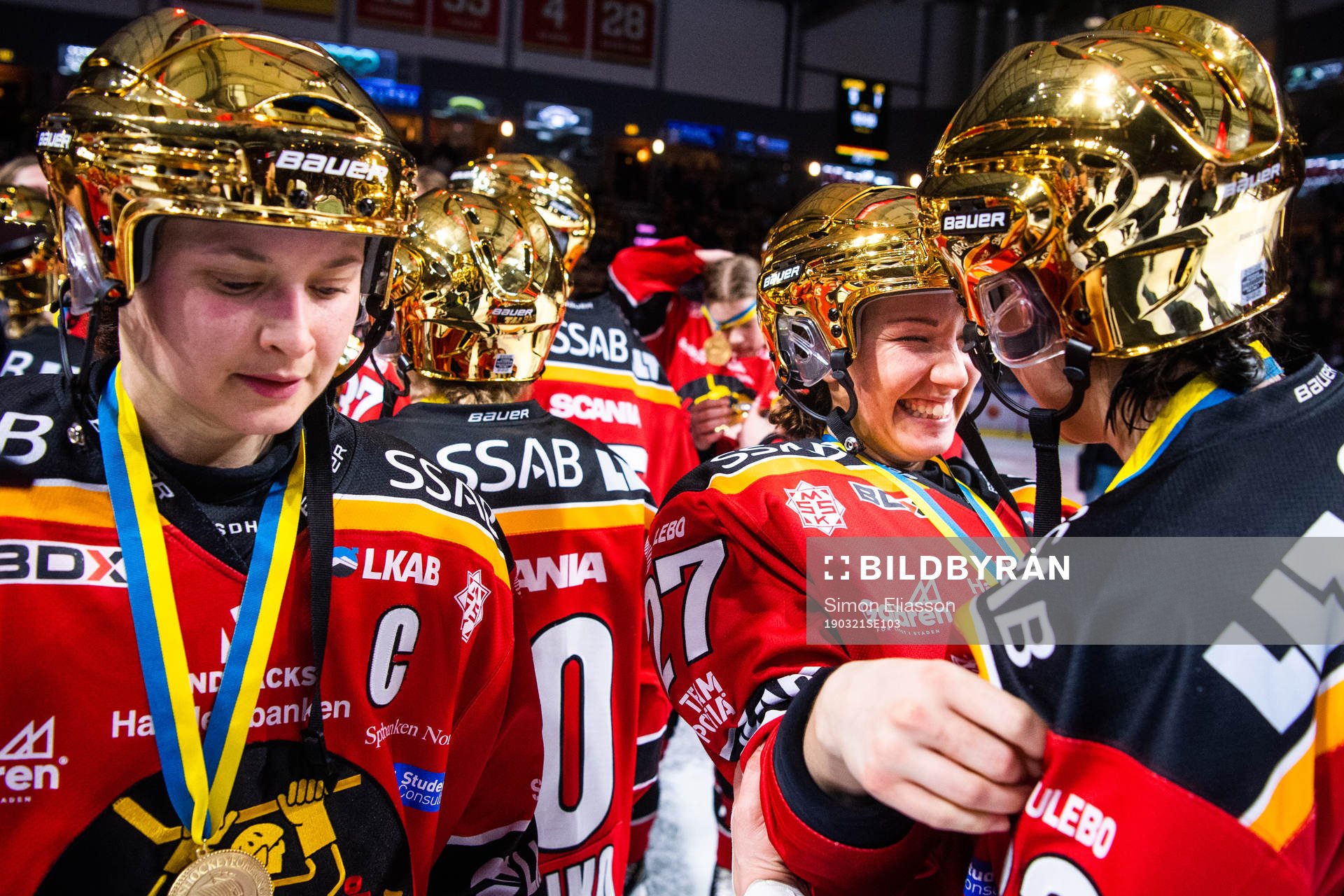 Luleås Jenni Hiirikoski, Rebecca Stenberg och Michelle