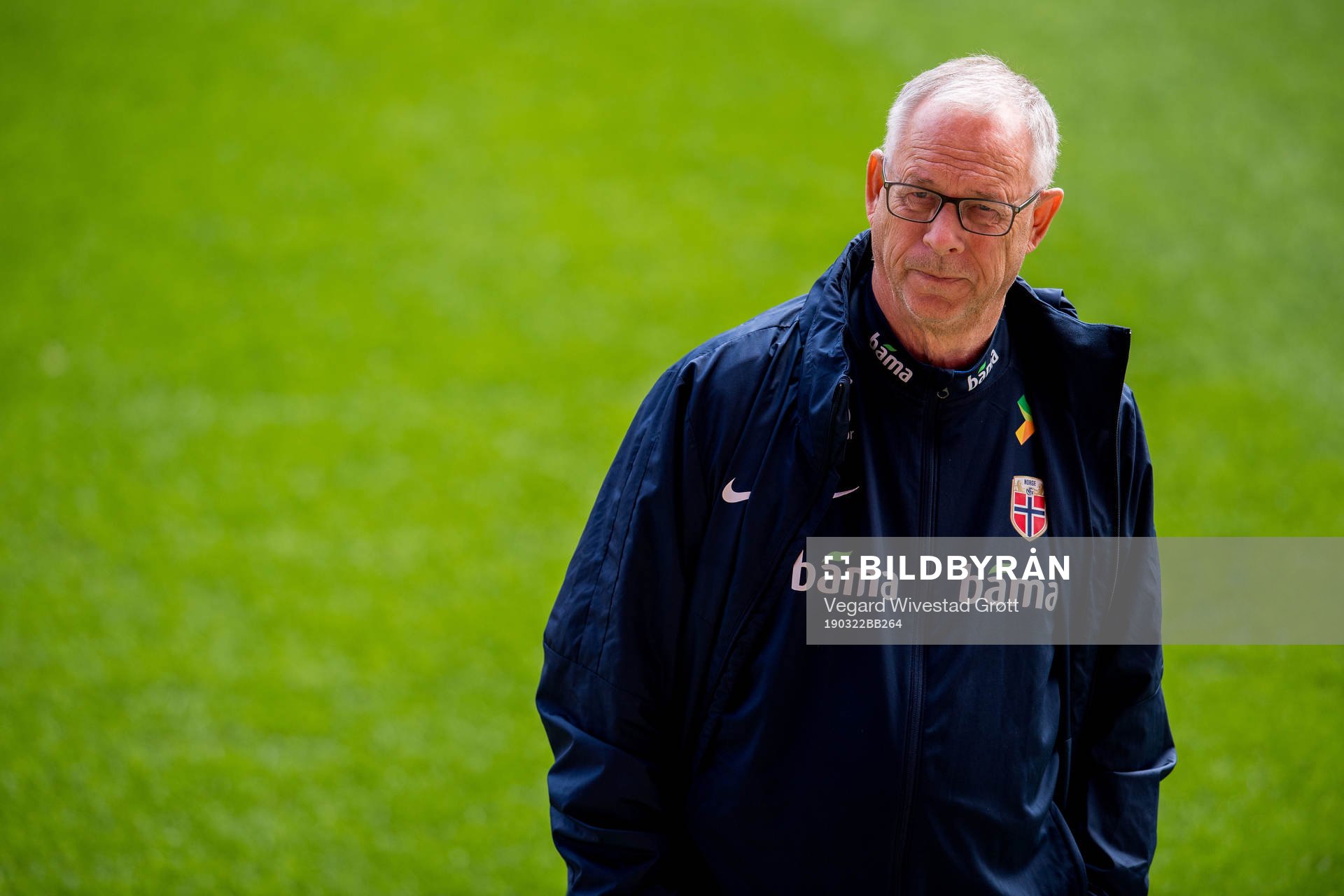 Lars Lagerbäck, head coach of Norway