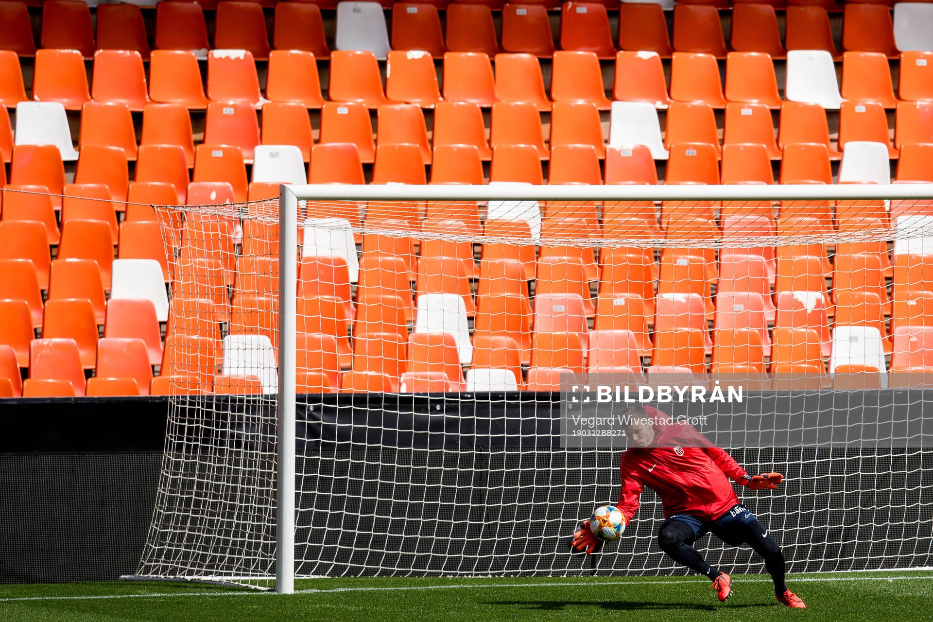 Goalkeeper Rune Almenning Jarstein of Norway