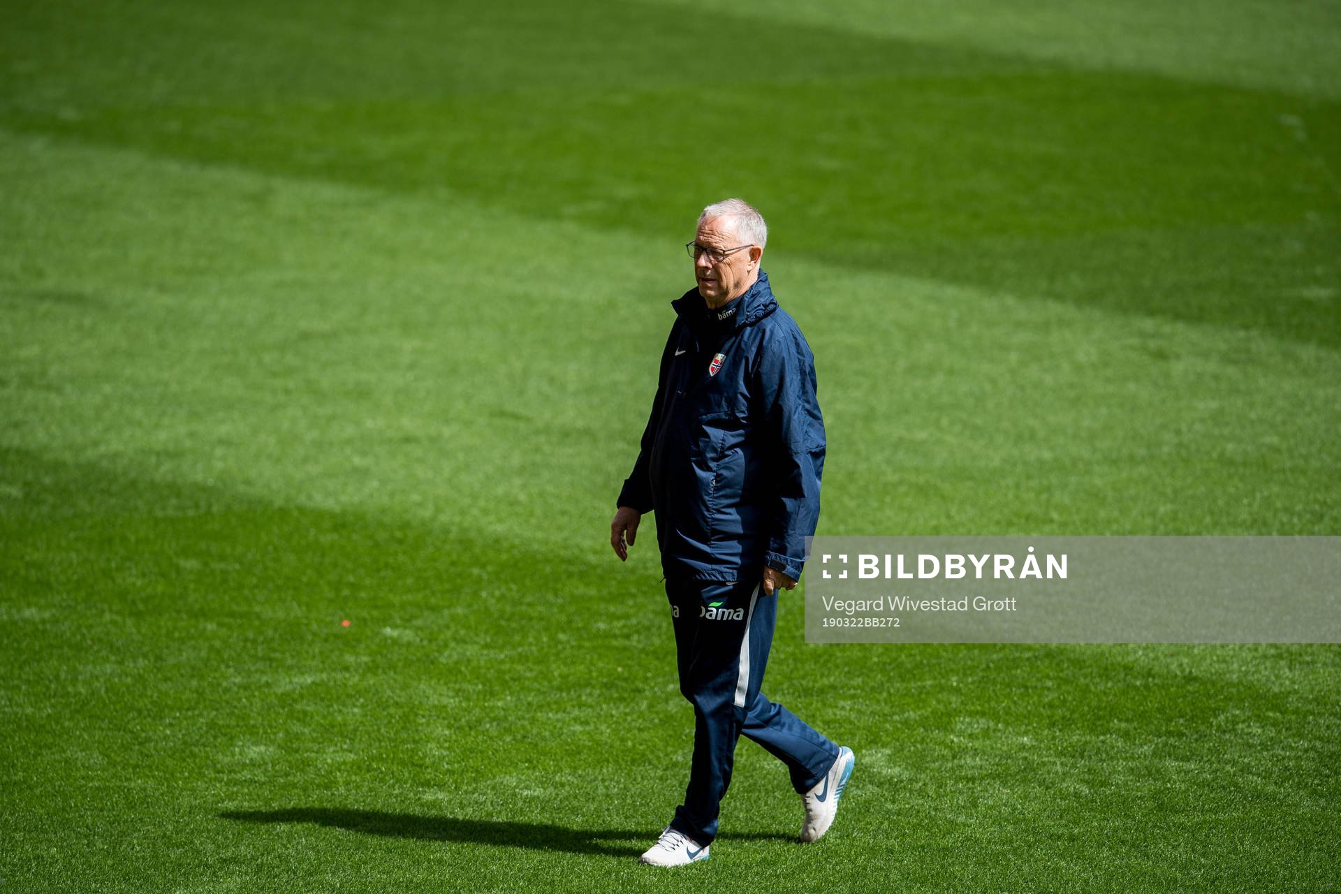 Lars Lagerbäck, head coach of Norway