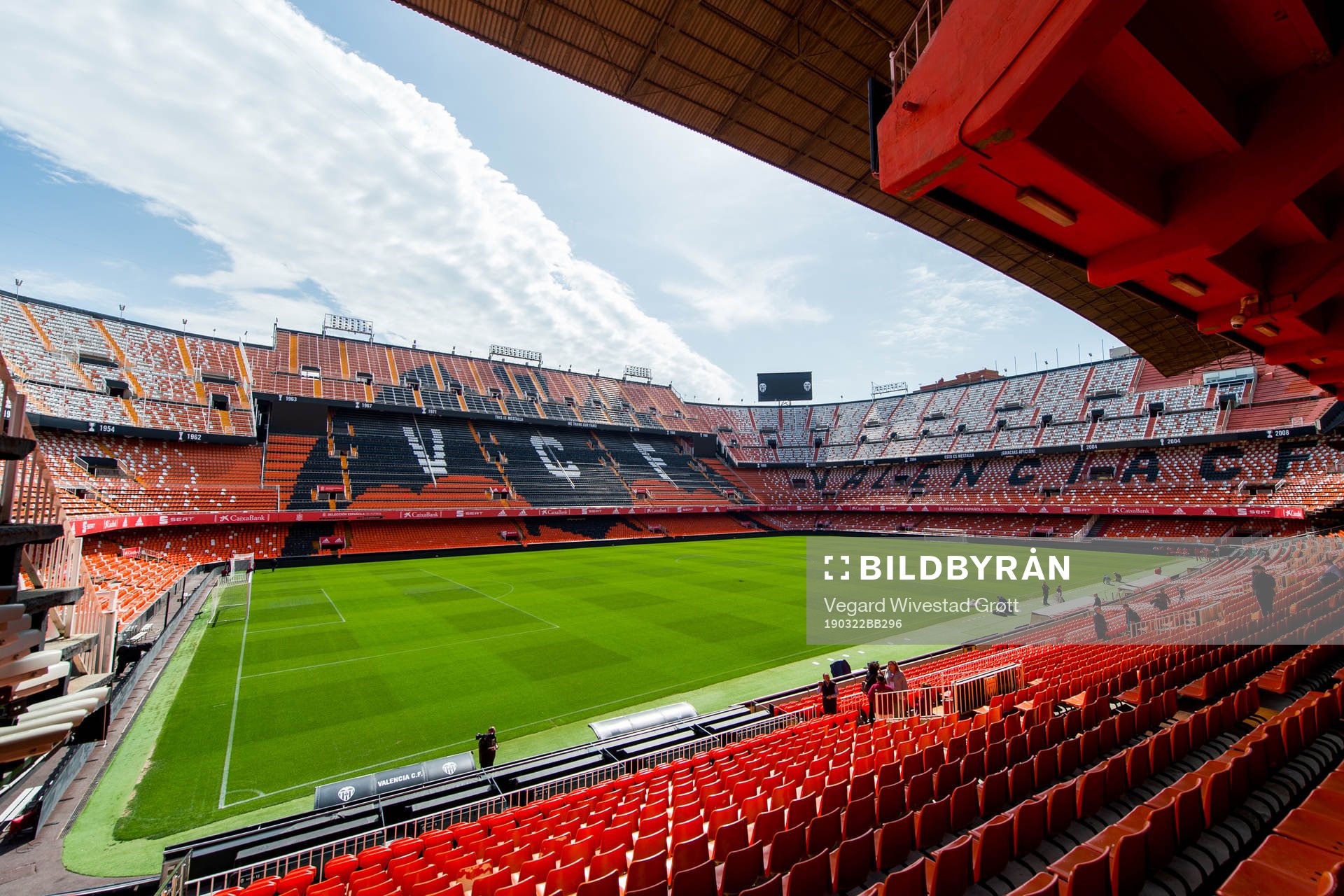General view of Estadio Mestalla